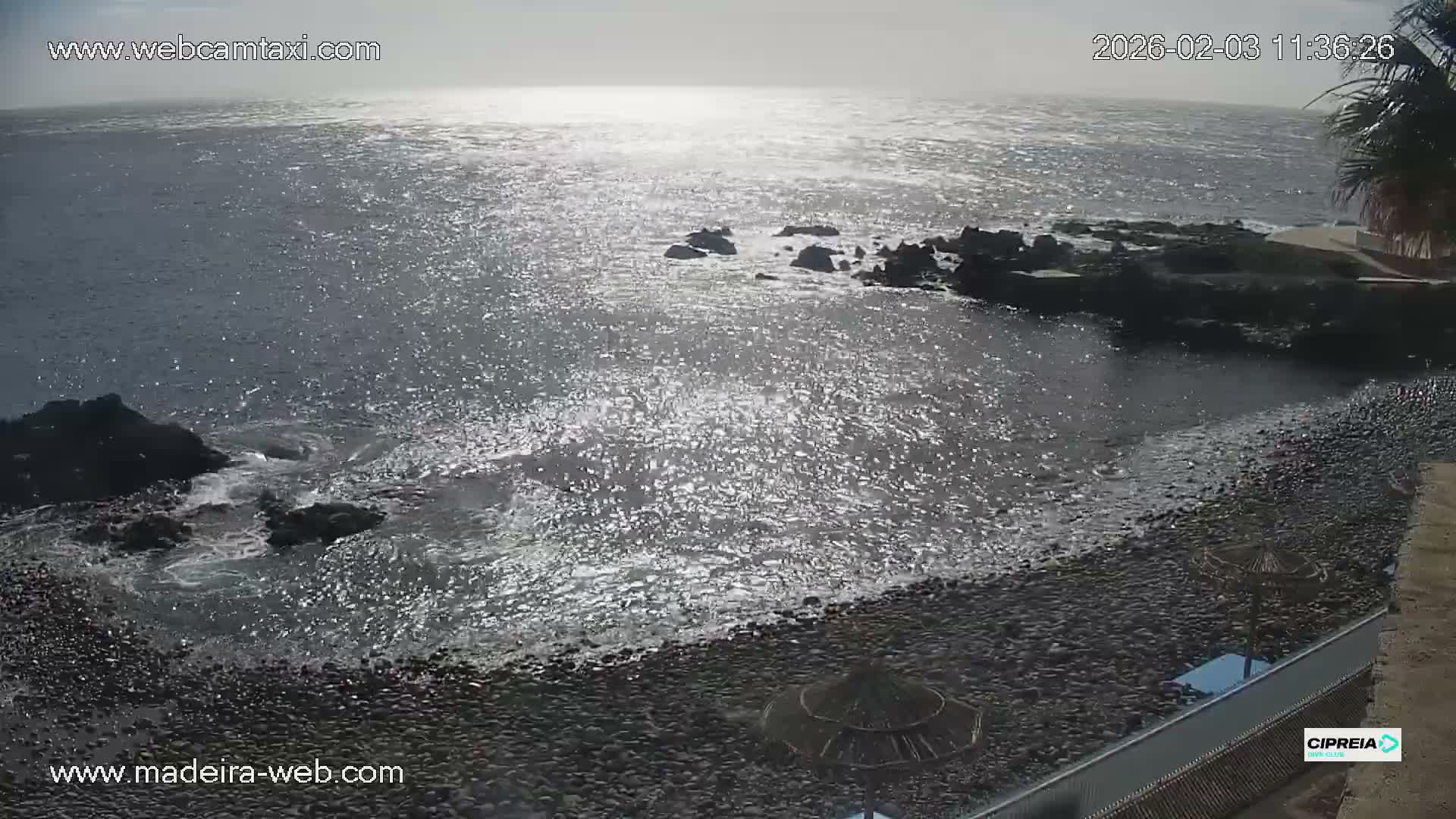 Canico, Praia dos Reis Magos Beach Live Cam, Caniço - Santa Cruz, Madeira, Portugal