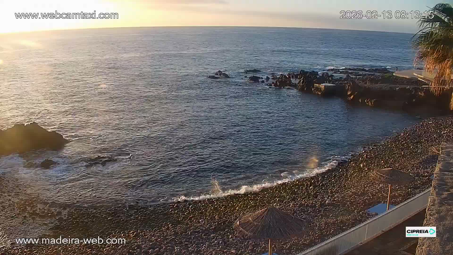Canico, Praia dos Reis Magos Beach Live Cam, Caniço - Santa Cruz, Madeira, Portugal