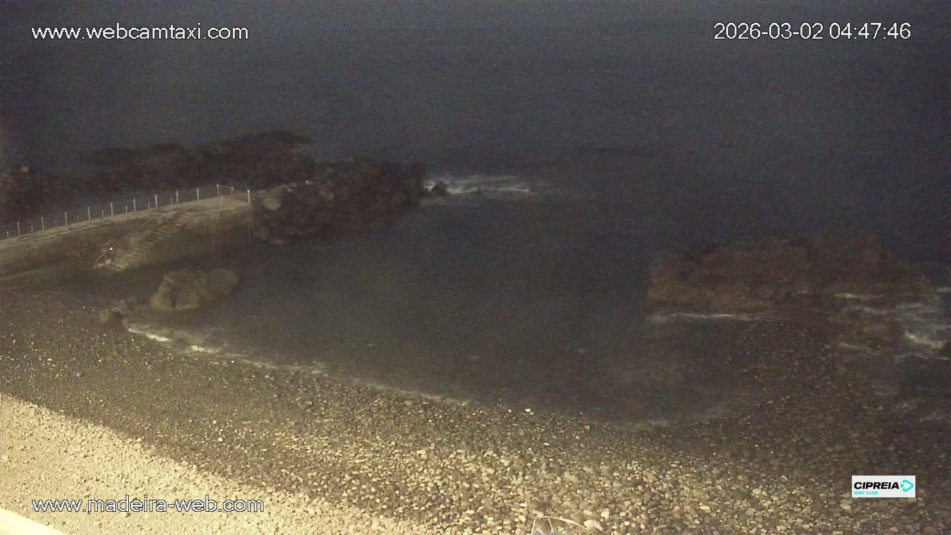 Canico, Praia dos Reis Magos Beach Live Cam, Caniço - Santa Cruz, Madeira, Portugal