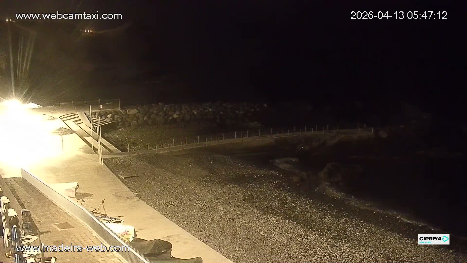 Canico, Praia dos Reis Magos Beach Live Cam, Caniço - Santa Cruz, Madeira, Portugal