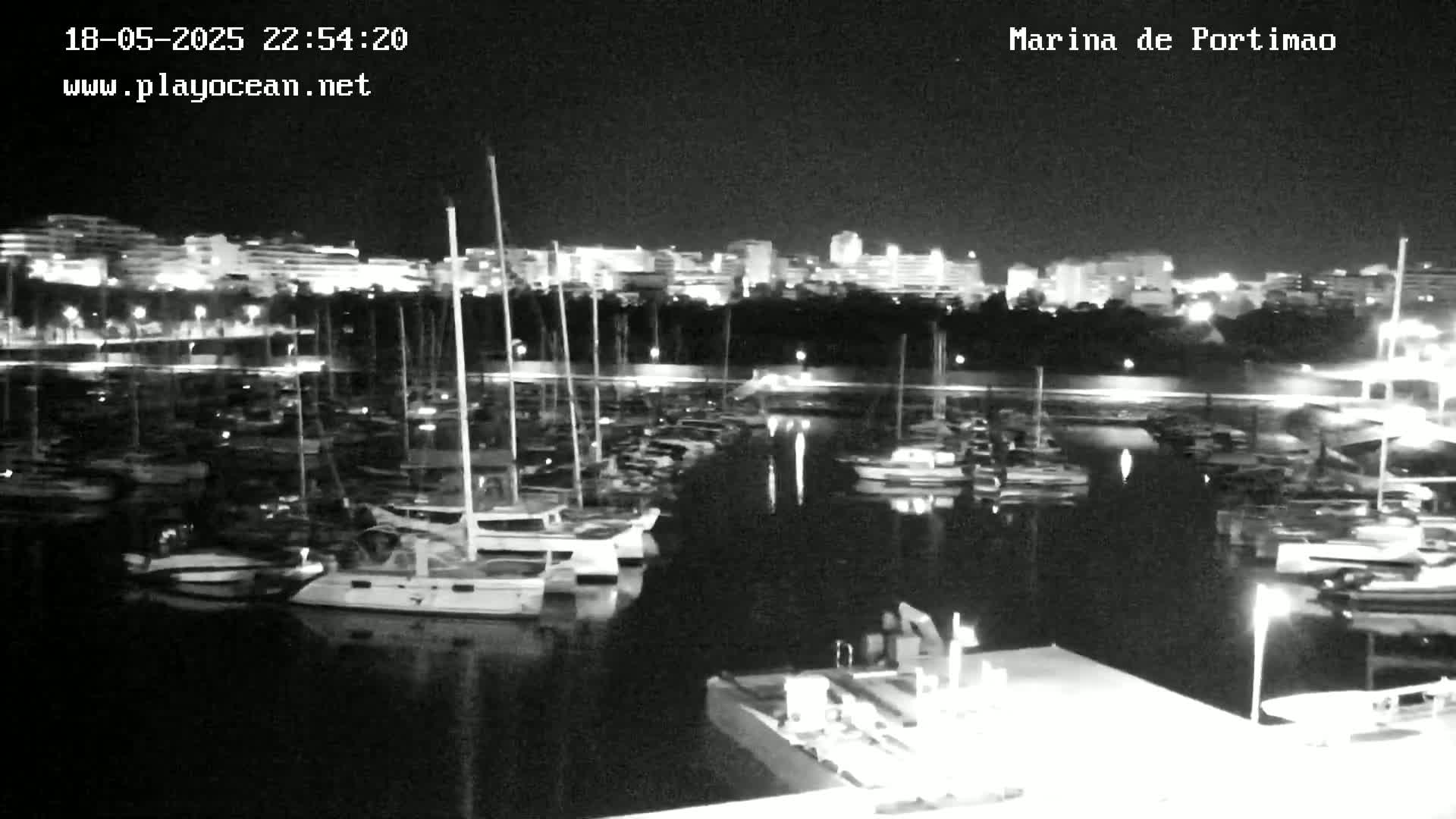 Portiamo City from Marina de Portimão Live Cam - Faro, Algarve, Portugal