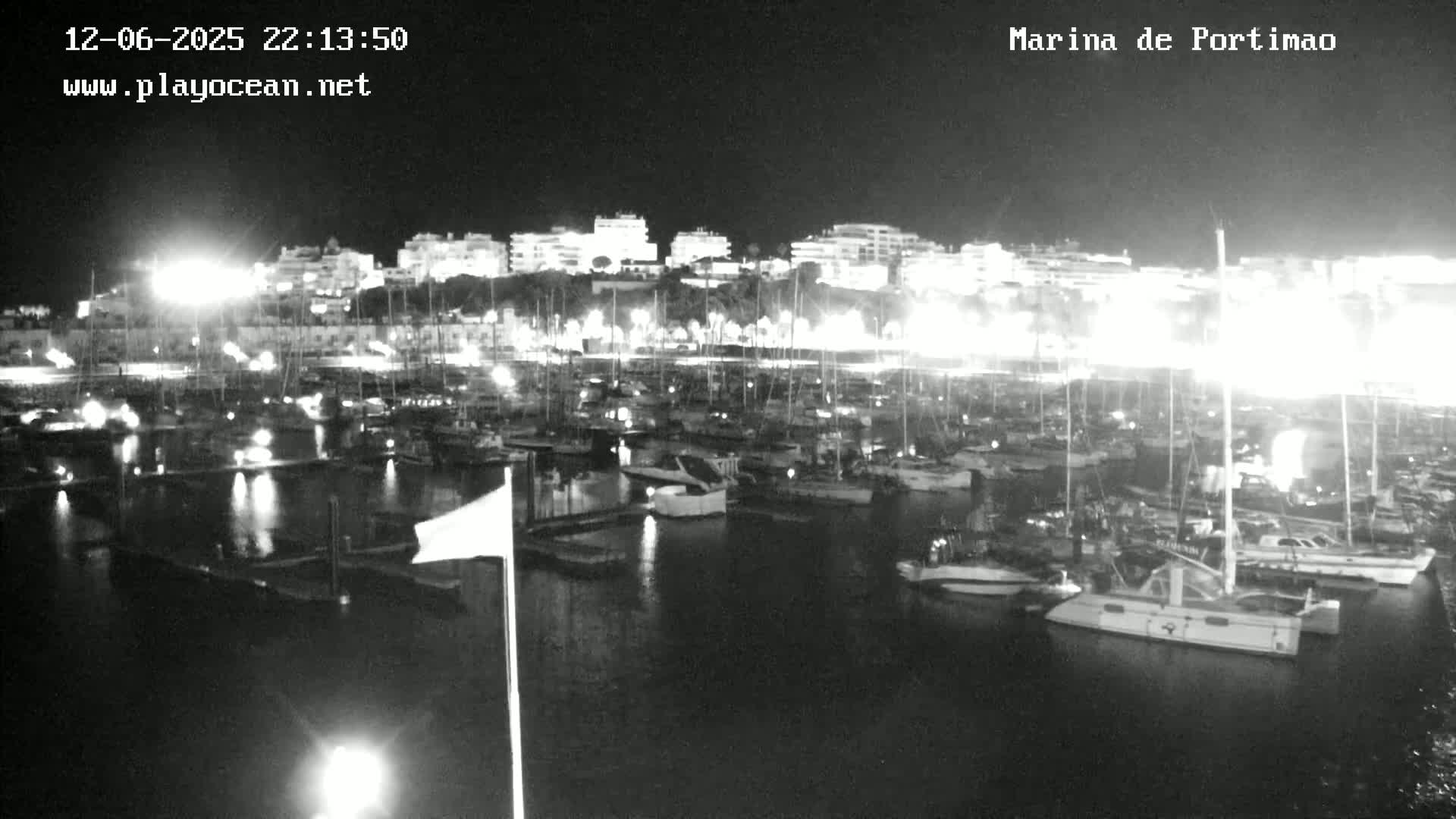 Portiamo City from Marina de Portimão Live Cam - Faro, Algarve, Portugal