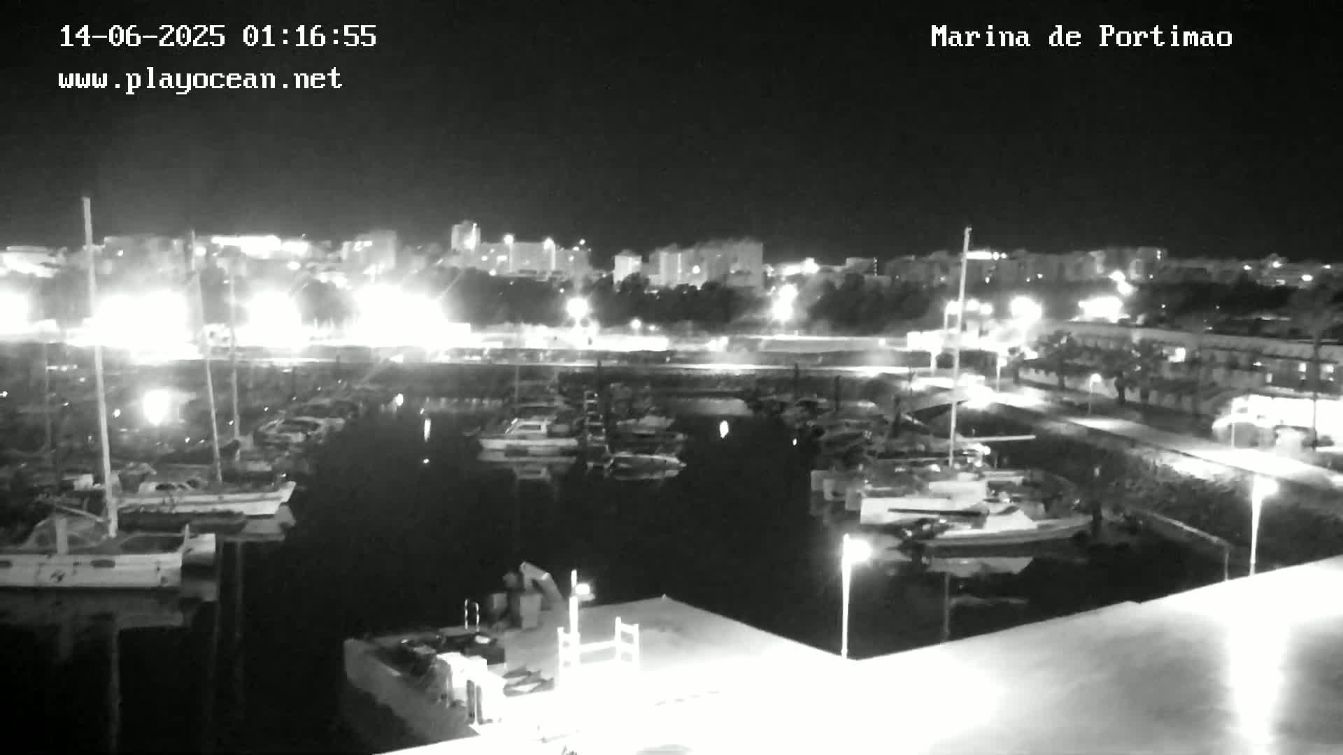 Portiamo City from Marina de Portimão Live Cam - Faro, Algarve, Portugal