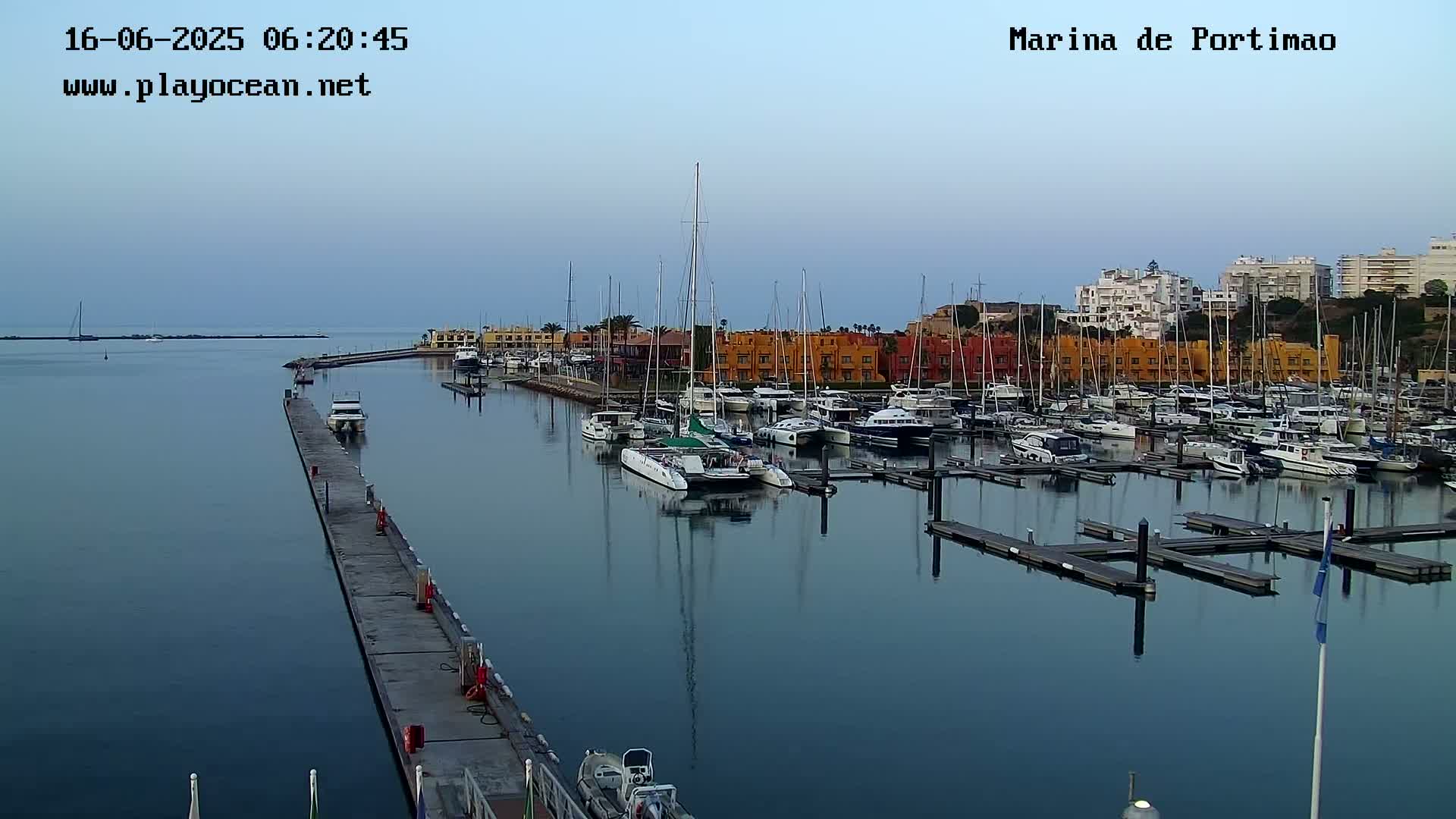 Portiamo City from Marina de Portimão Live Cam - Faro, Algarve, Portugal