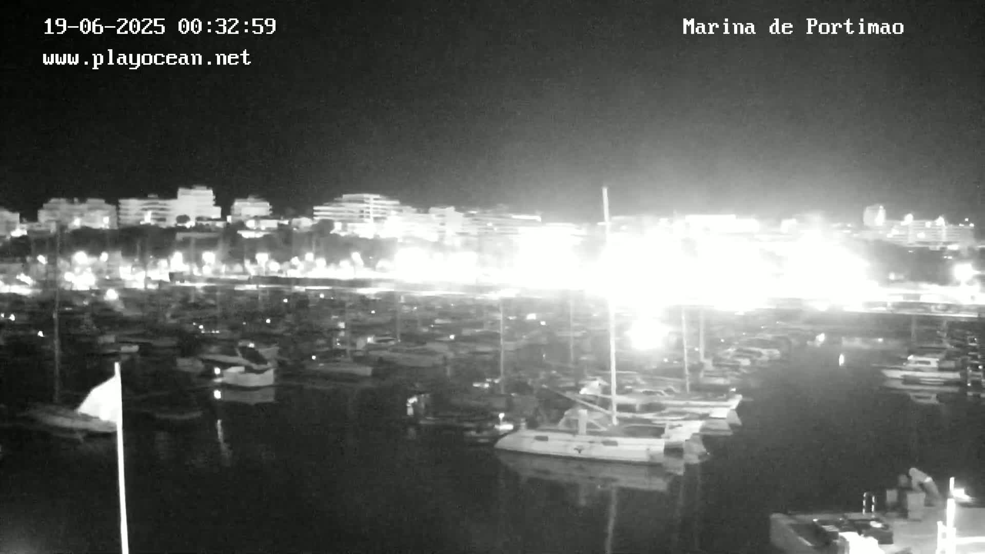 Portiamo City from Marina de Portimão Live Cam - Faro, Algarve, Portugal