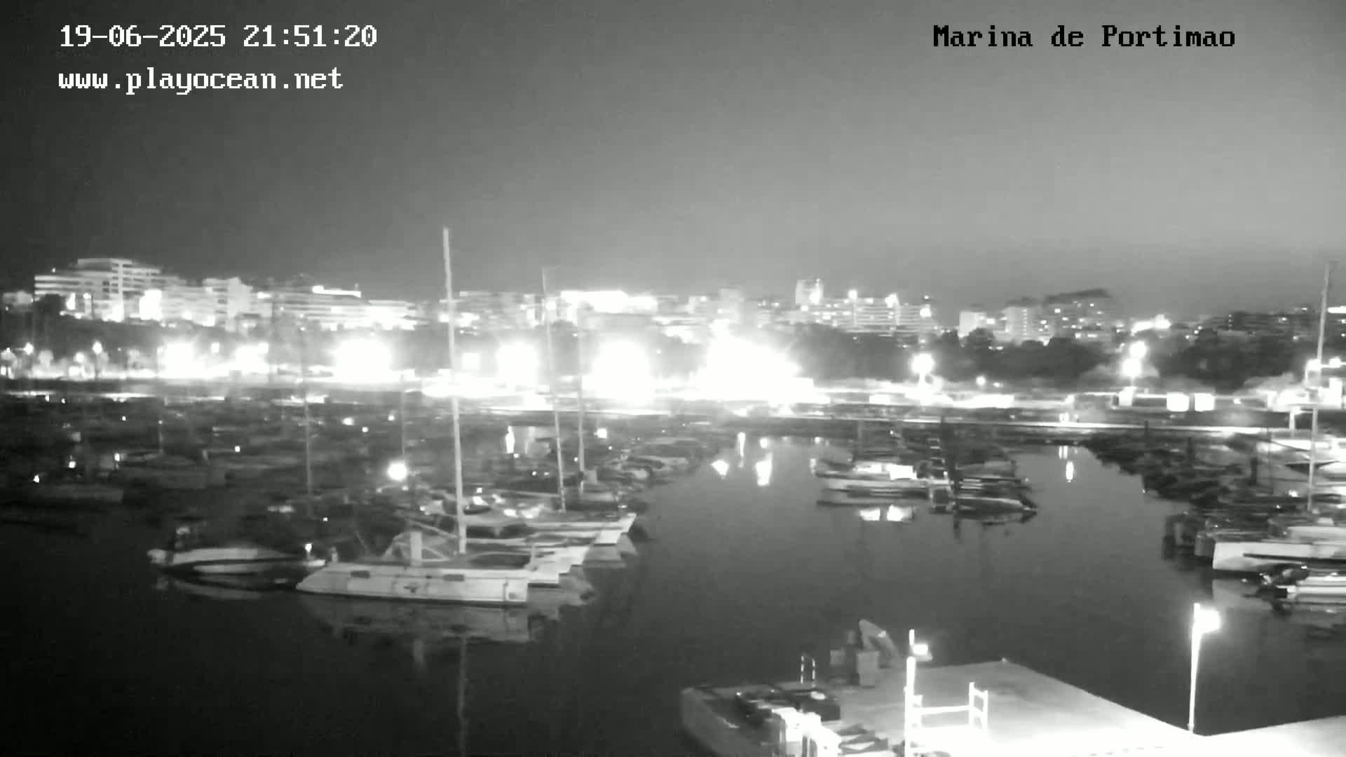Portiamo City from Marina de Portimão Live Cam - Faro, Algarve, Portugal