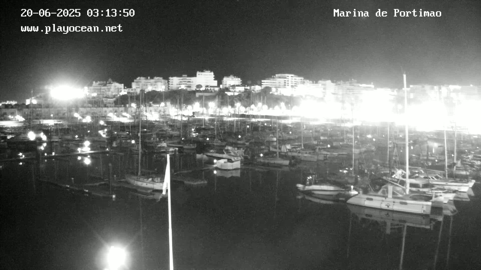 Portiamo City from Marina de Portimão Live Cam - Faro, Algarve, Portugal