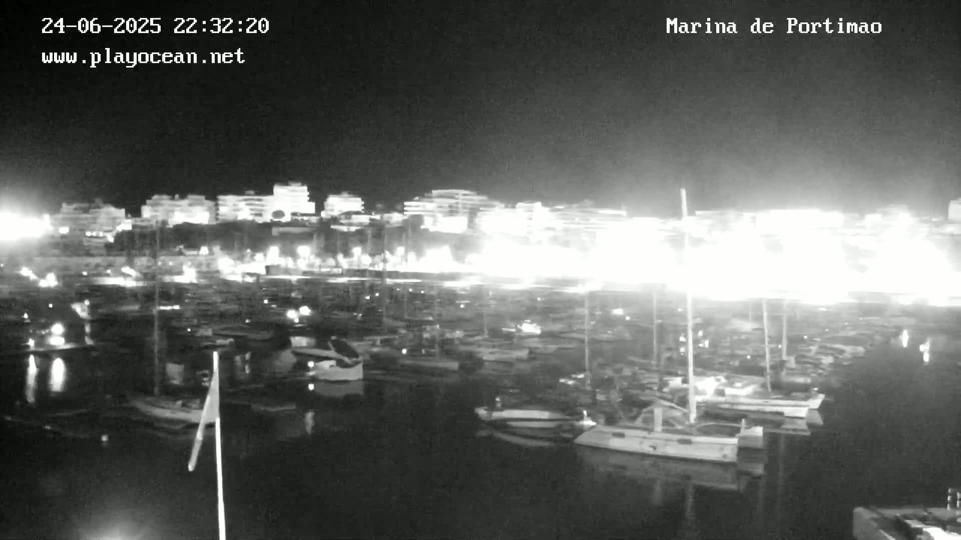 Portiamo City from Marina de Portimão Live Cam - Faro, Algarve, Portugal