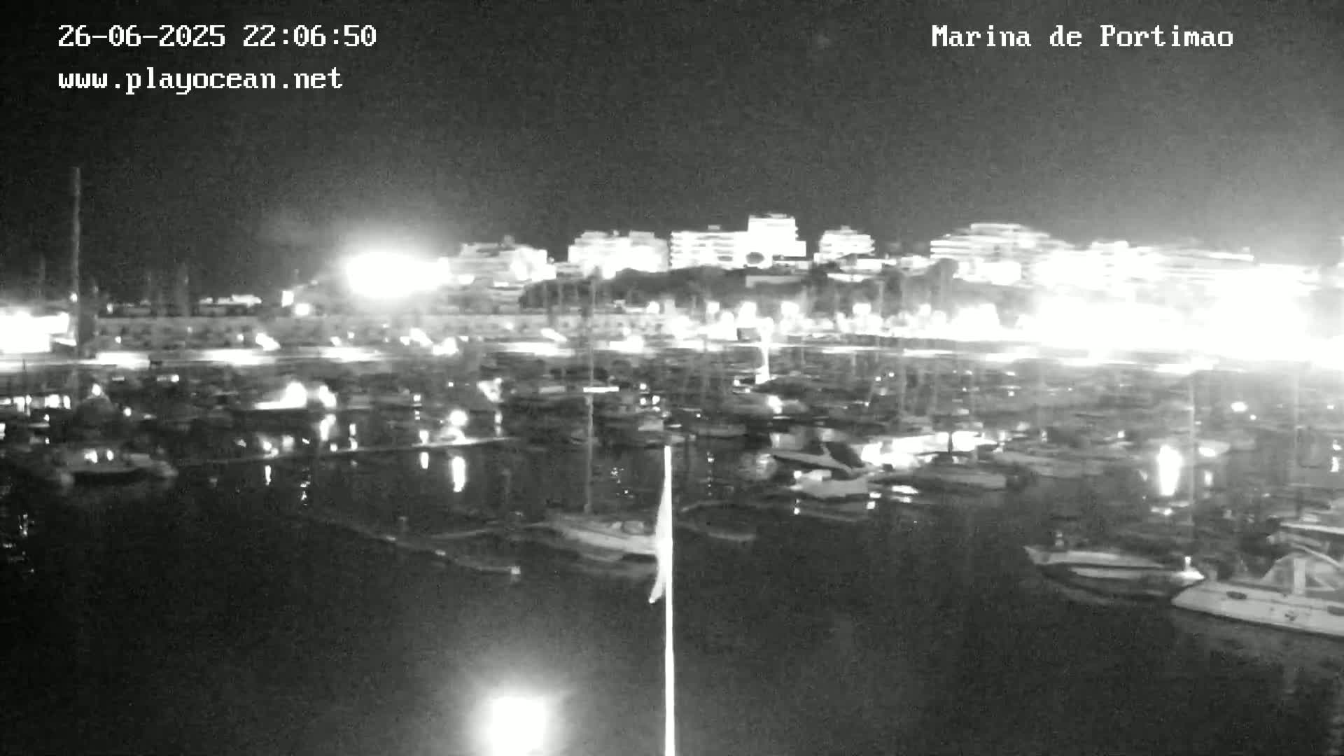 Portiamo City from Marina de Portimão Live Cam - Faro, Algarve, Portugal