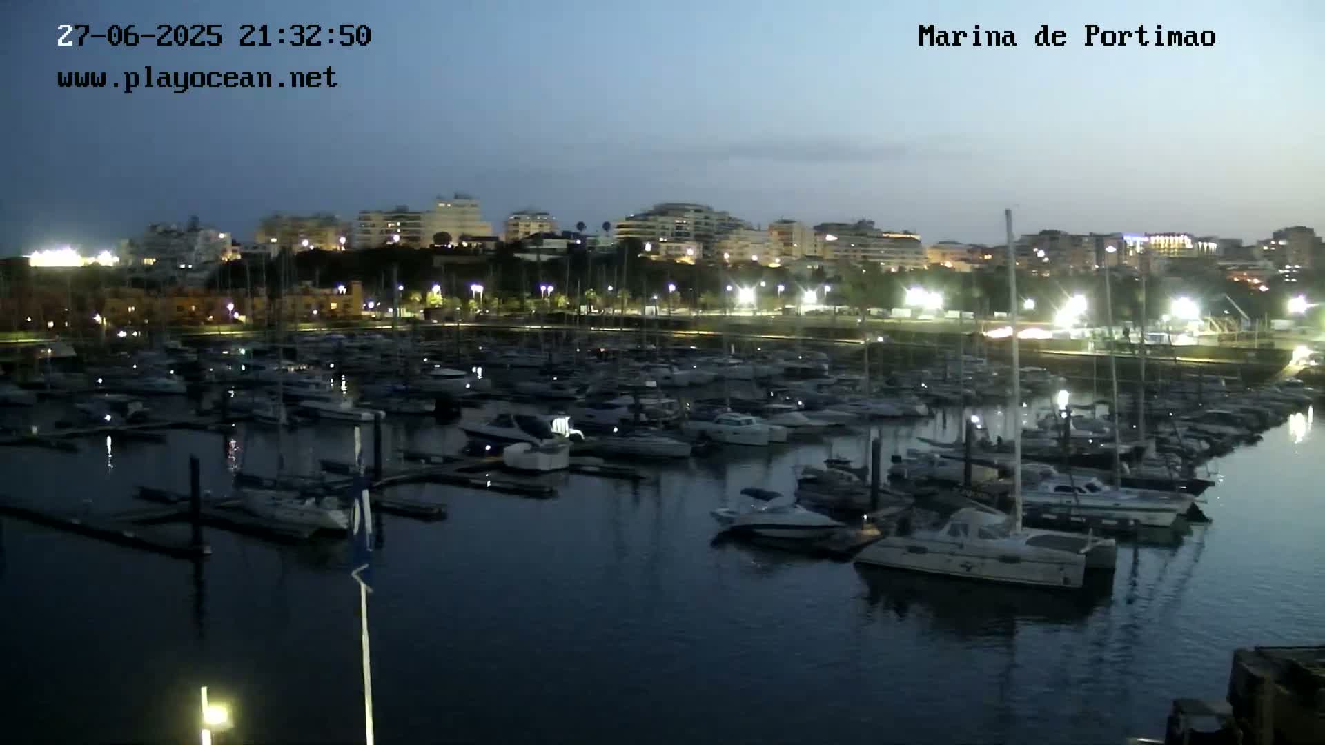 Portiamo City from Marina de Portimão Live Cam - Faro, Algarve, Portugal