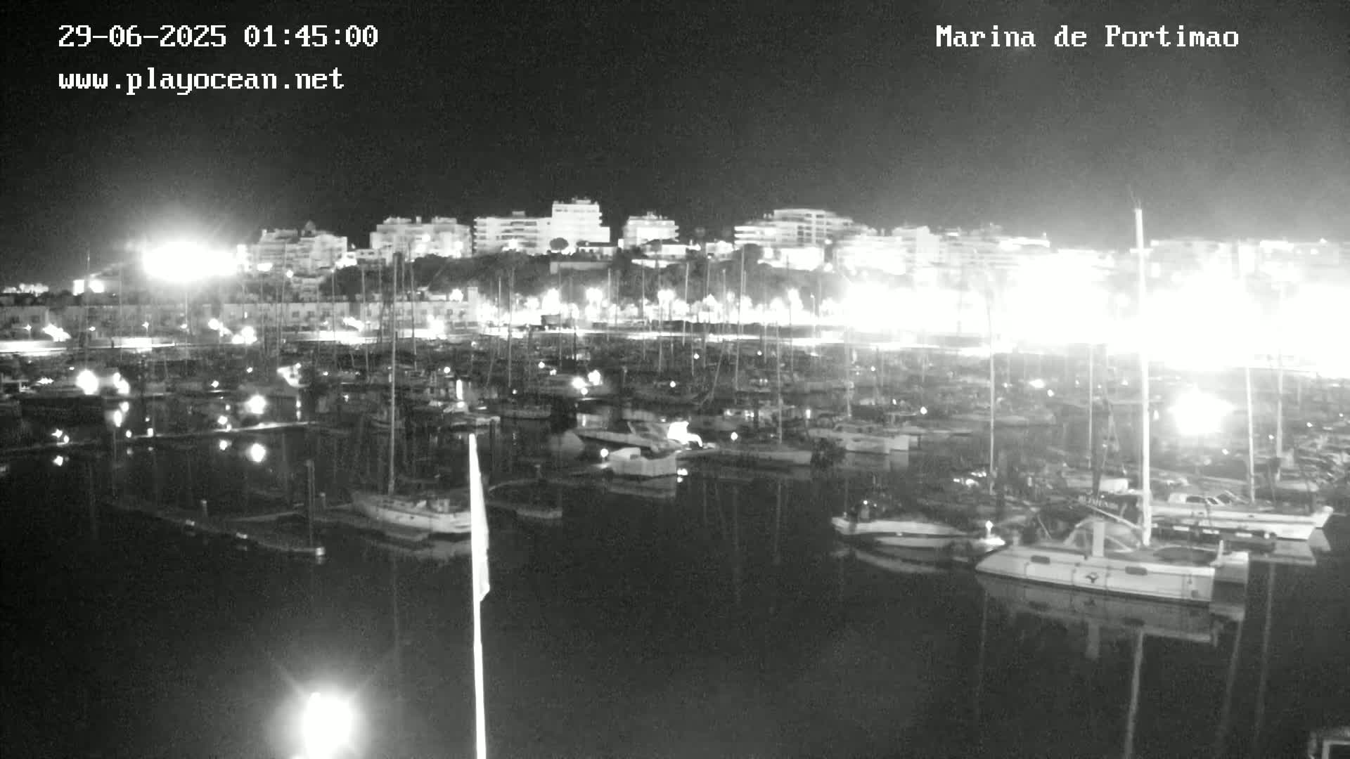Portiamo City from Marina de Portimão Live Cam - Faro, Algarve, Portugal