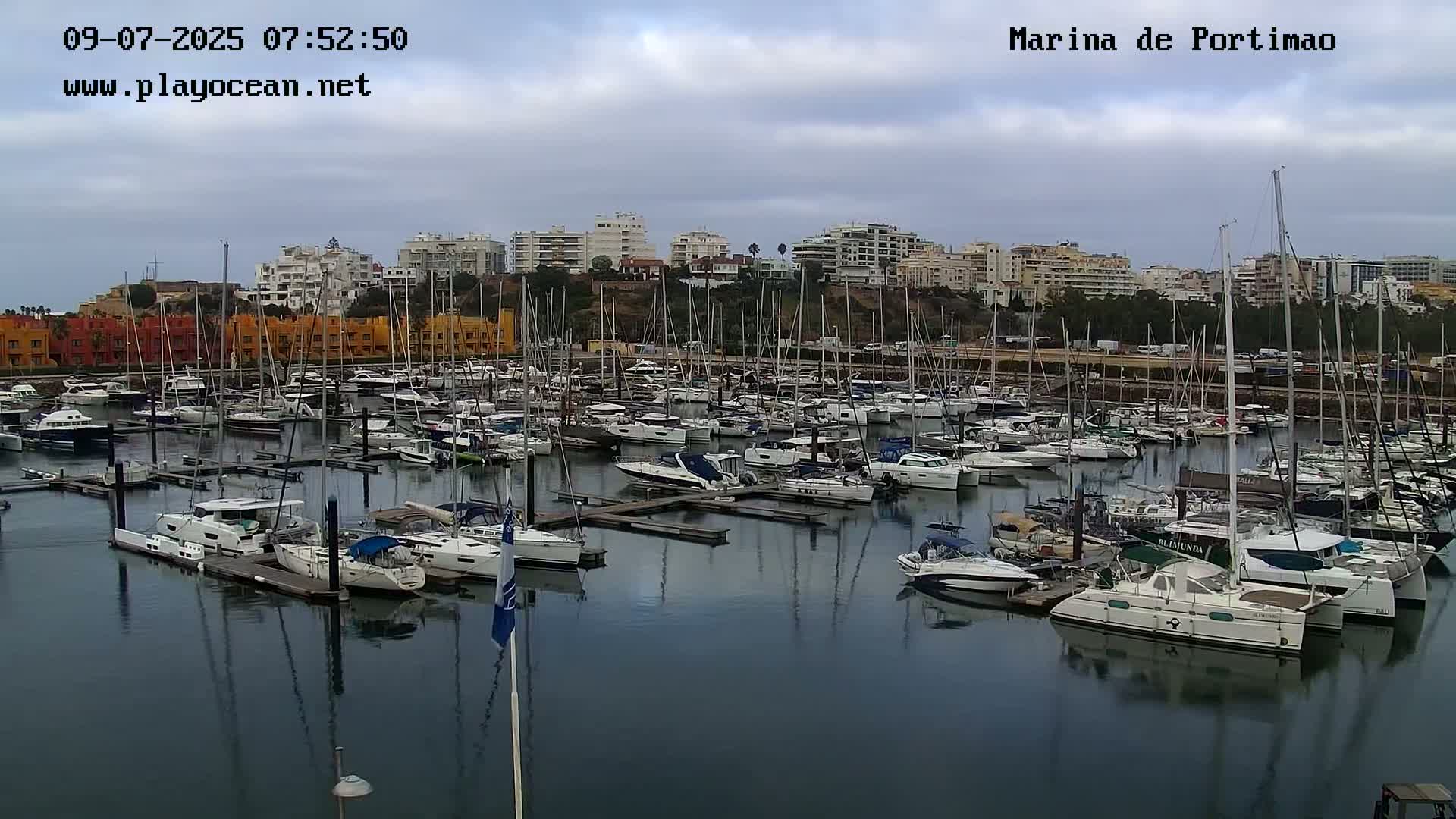 Portiamo City from Marina de Portimão Live Cam - Faro, Algarve, Portugal