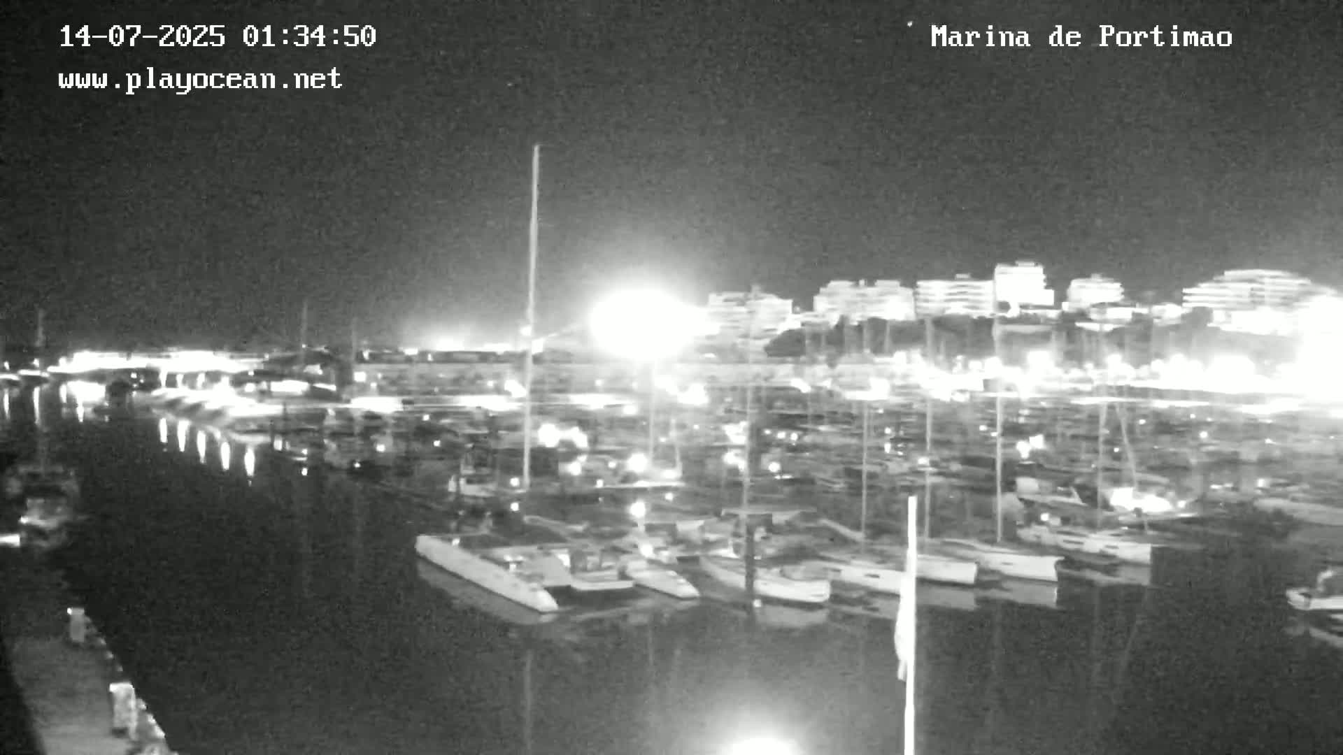Portiamo City from Marina de Portimão Live Cam - Faro, Algarve, Portugal