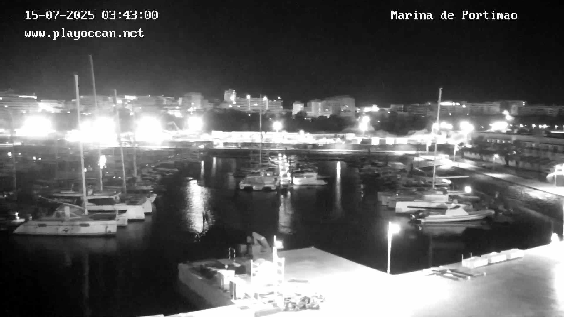 Portiamo City from Marina de Portimão Live Cam - Faro, Algarve, Portugal