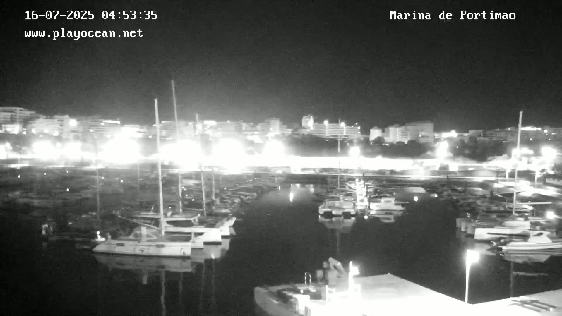 Portiamo City from Marina de Portimão Live Cam - Faro, Algarve, Portugal