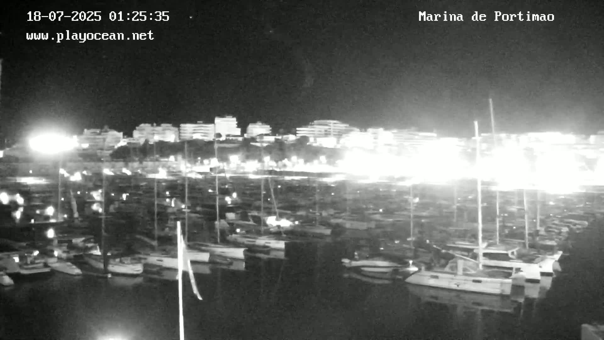 Portiamo City from Marina de Portimão Live Cam - Faro, Algarve, Portugal