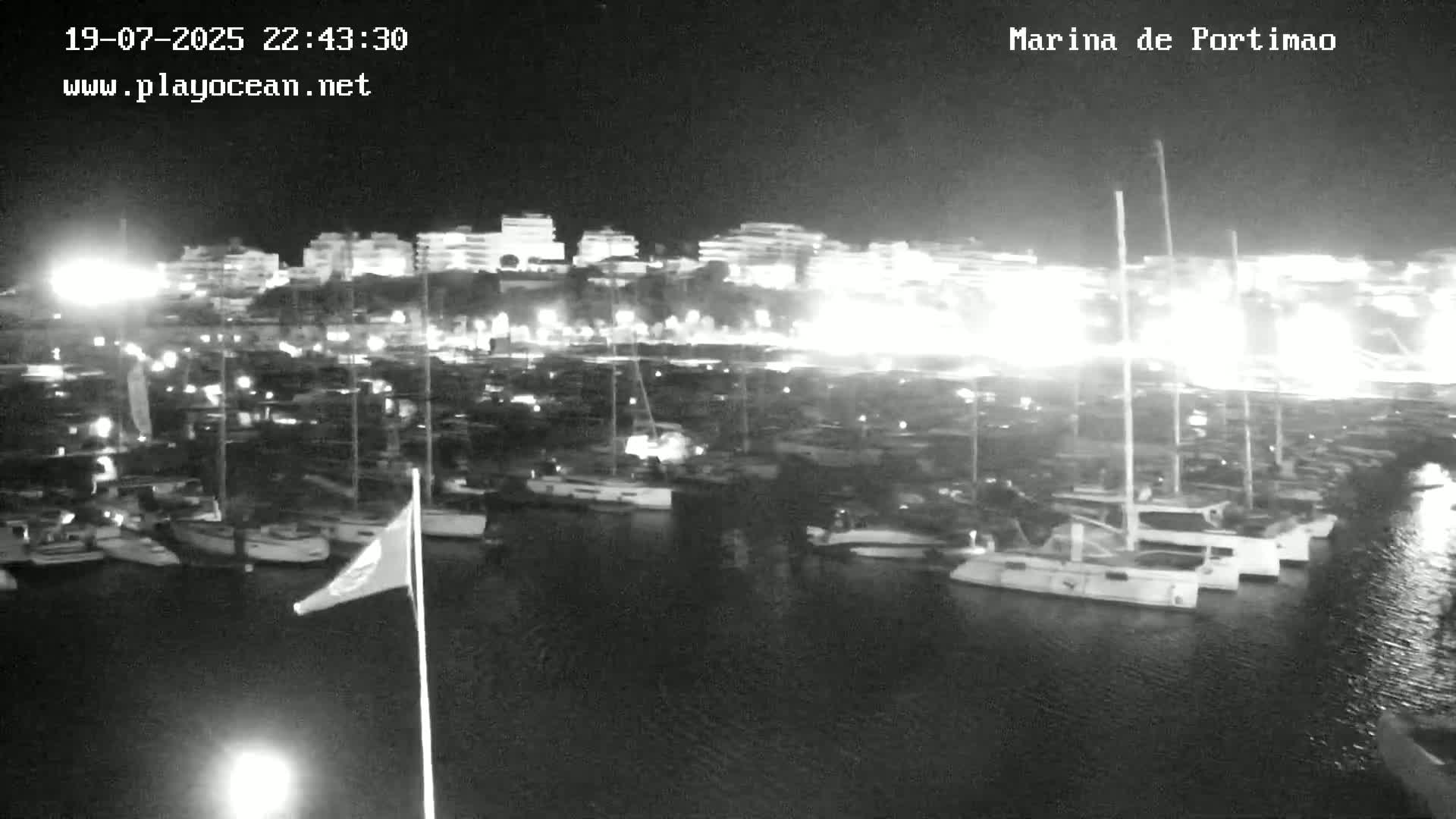 Portiamo City from Marina de Portimão Live Cam - Faro, Algarve, Portugal