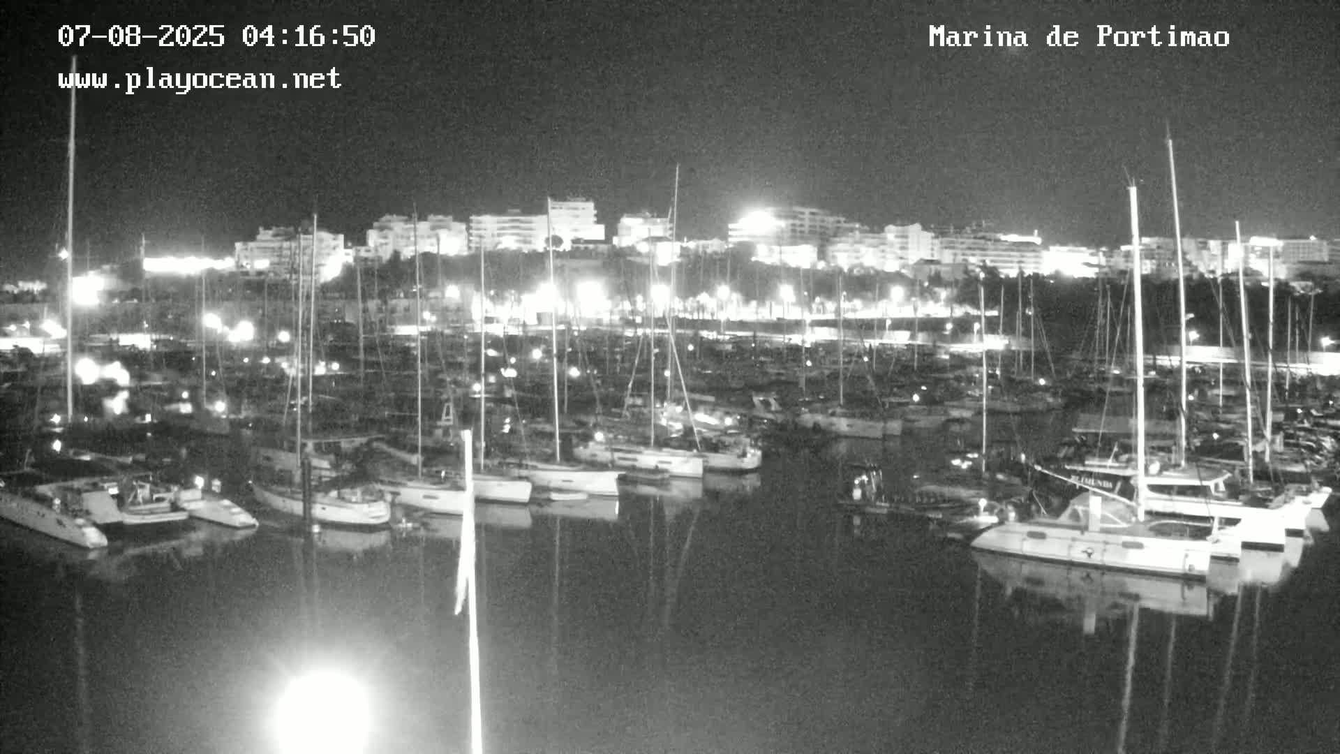 Portiamo City from Marina de Portimão Live Cam - Faro, Algarve, Portugal