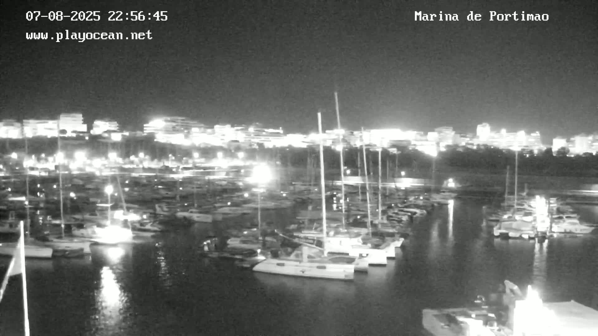 Portiamo City from Marina de Portimão Live Cam - Faro, Algarve, Portugal