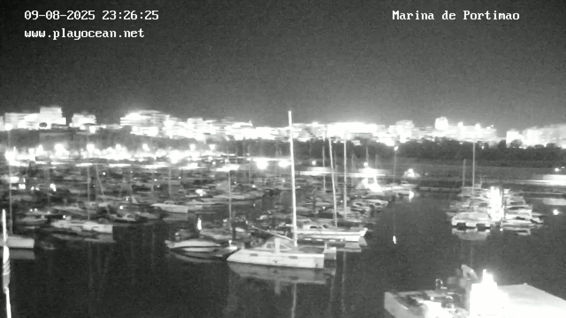 Portiamo City from Marina de Portimão Live Cam - Faro, Algarve, Portugal