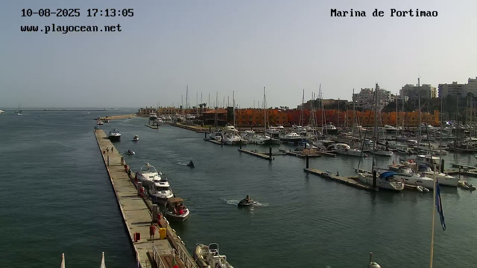 Portiamo City from Marina de Portimão Live Cam - Faro, Algarve, Portugal