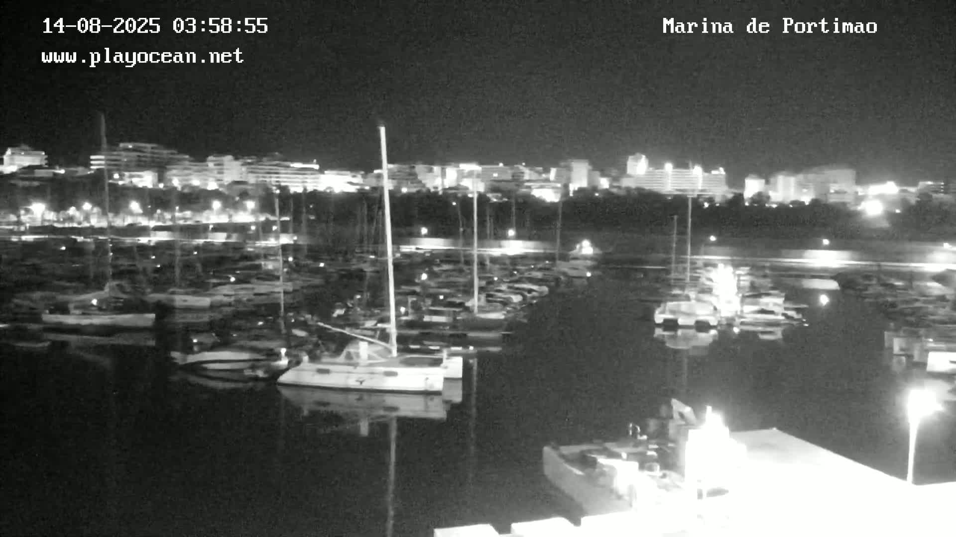 Portiamo City from Marina de Portimão Live Cam - Faro, Algarve, Portugal