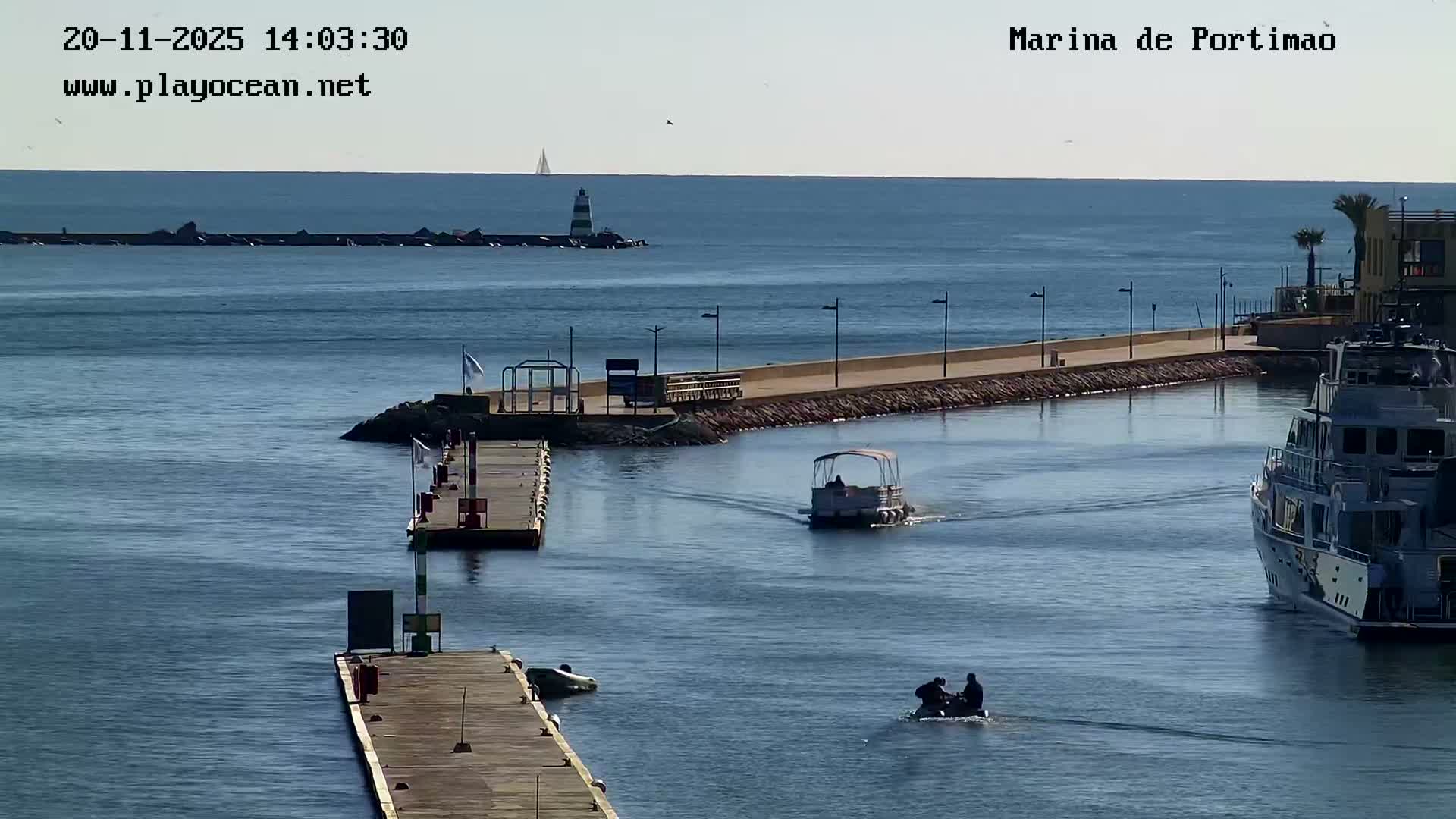 Portiamo City from Marina de Portimão Live Cam - Faro, Algarve, Portugal