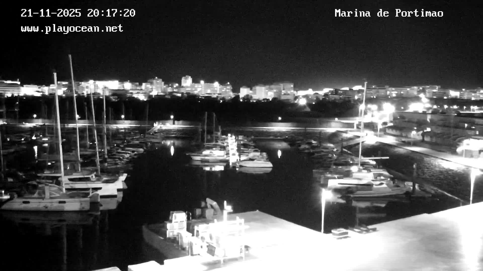 Portiamo City from Marina de Portimão Live Cam - Faro, Algarve, Portugal