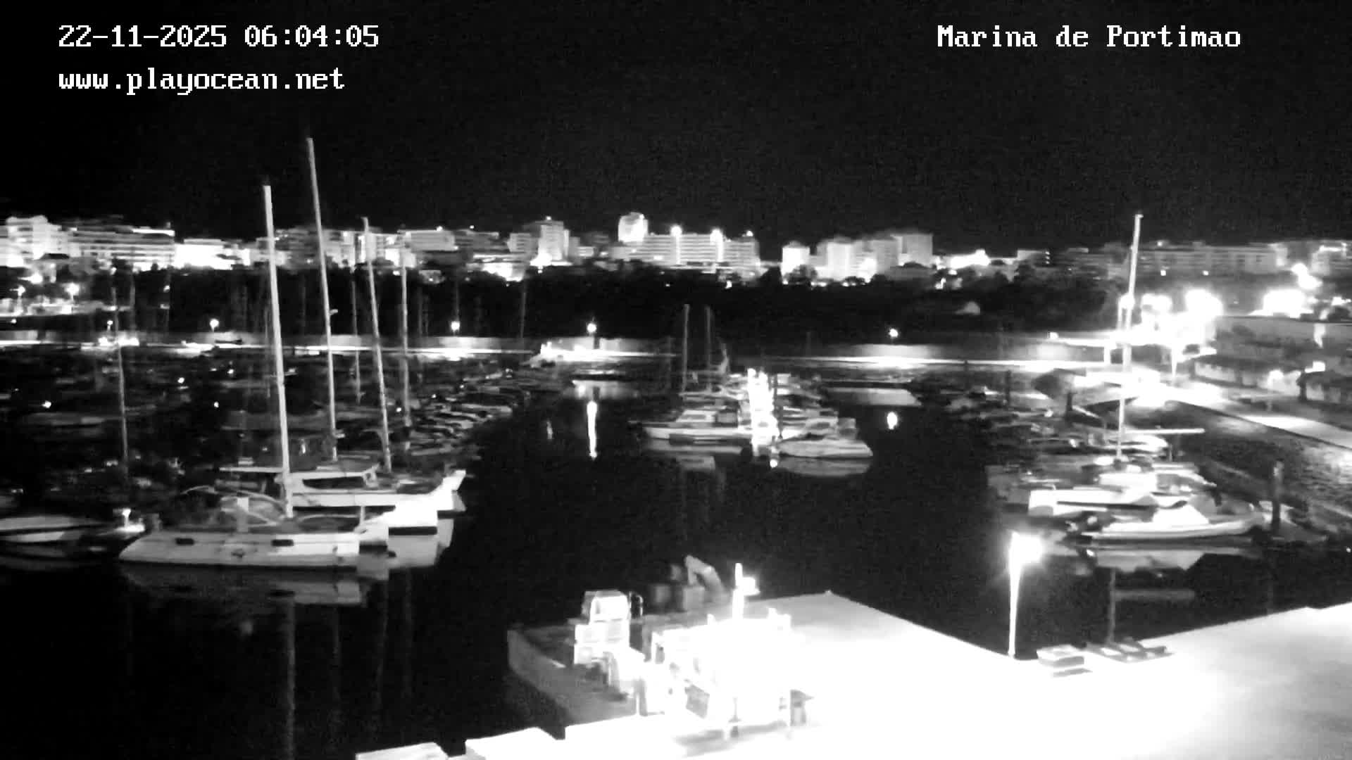 Portiamo City from Marina de Portimão Live Cam - Faro, Algarve, Portugal