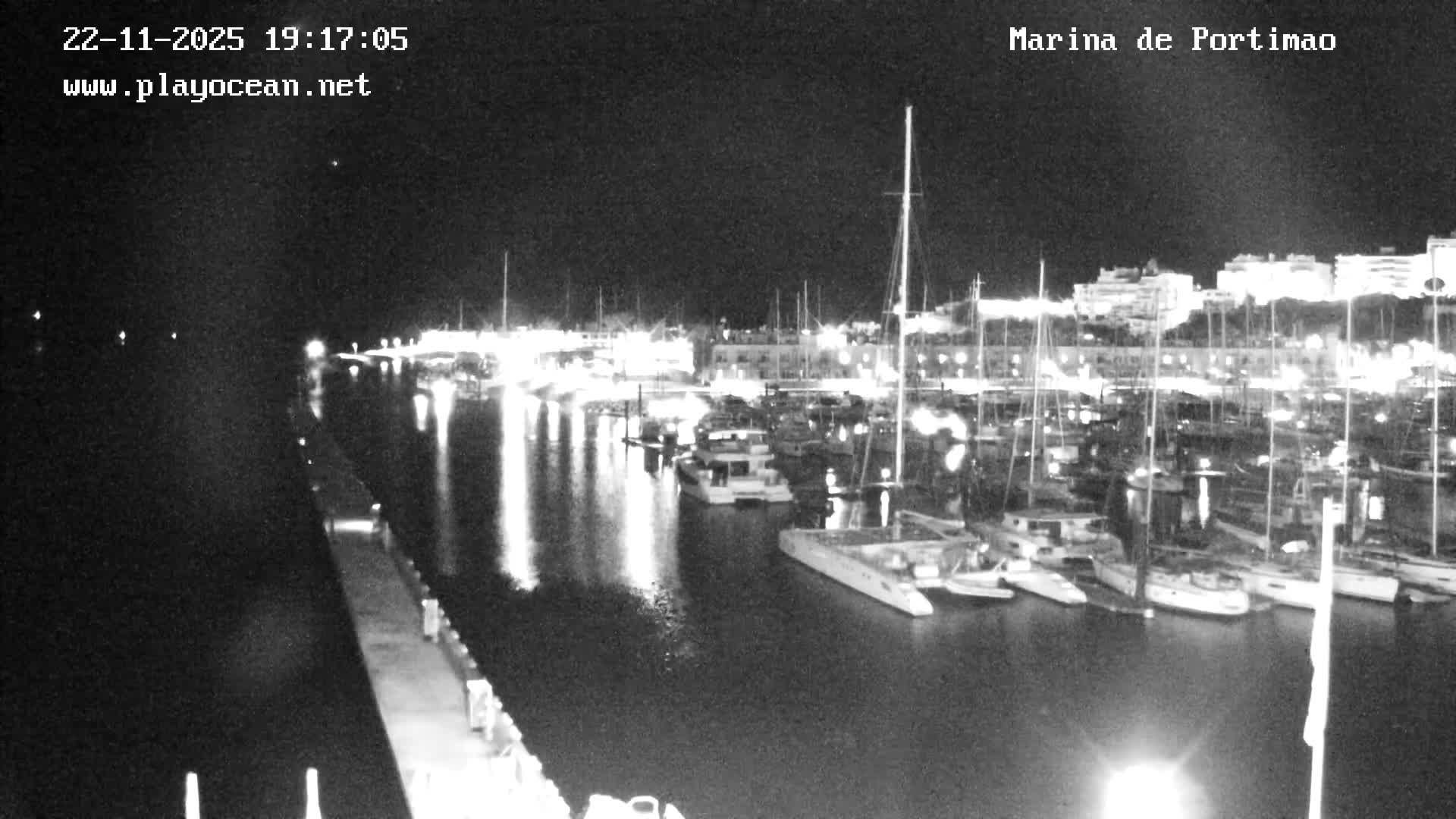 Portiamo City from Marina de Portimão Live Cam - Faro, Algarve, Portugal