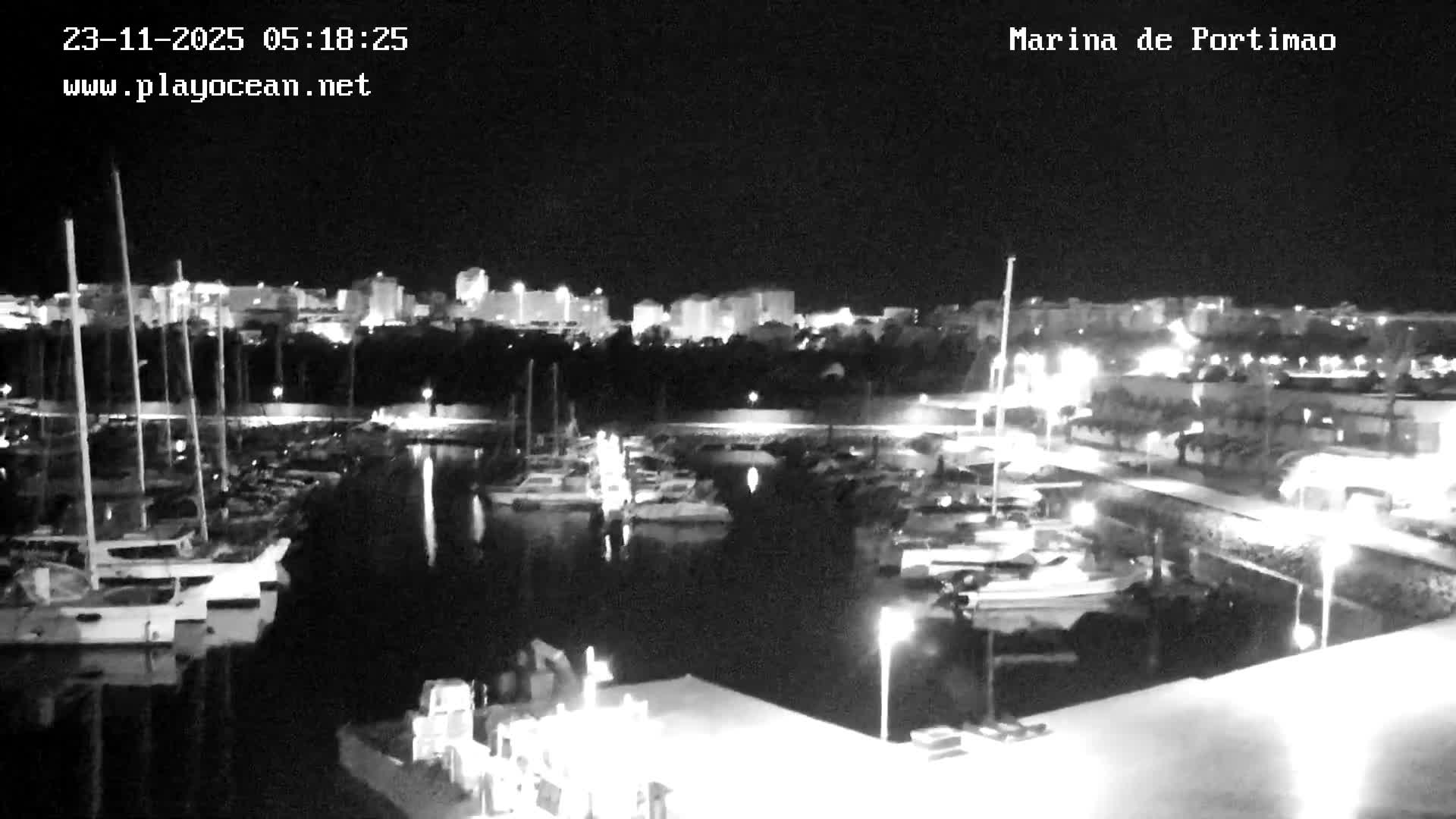 Portiamo City from Marina de Portimão Live Cam - Faro, Algarve, Portugal