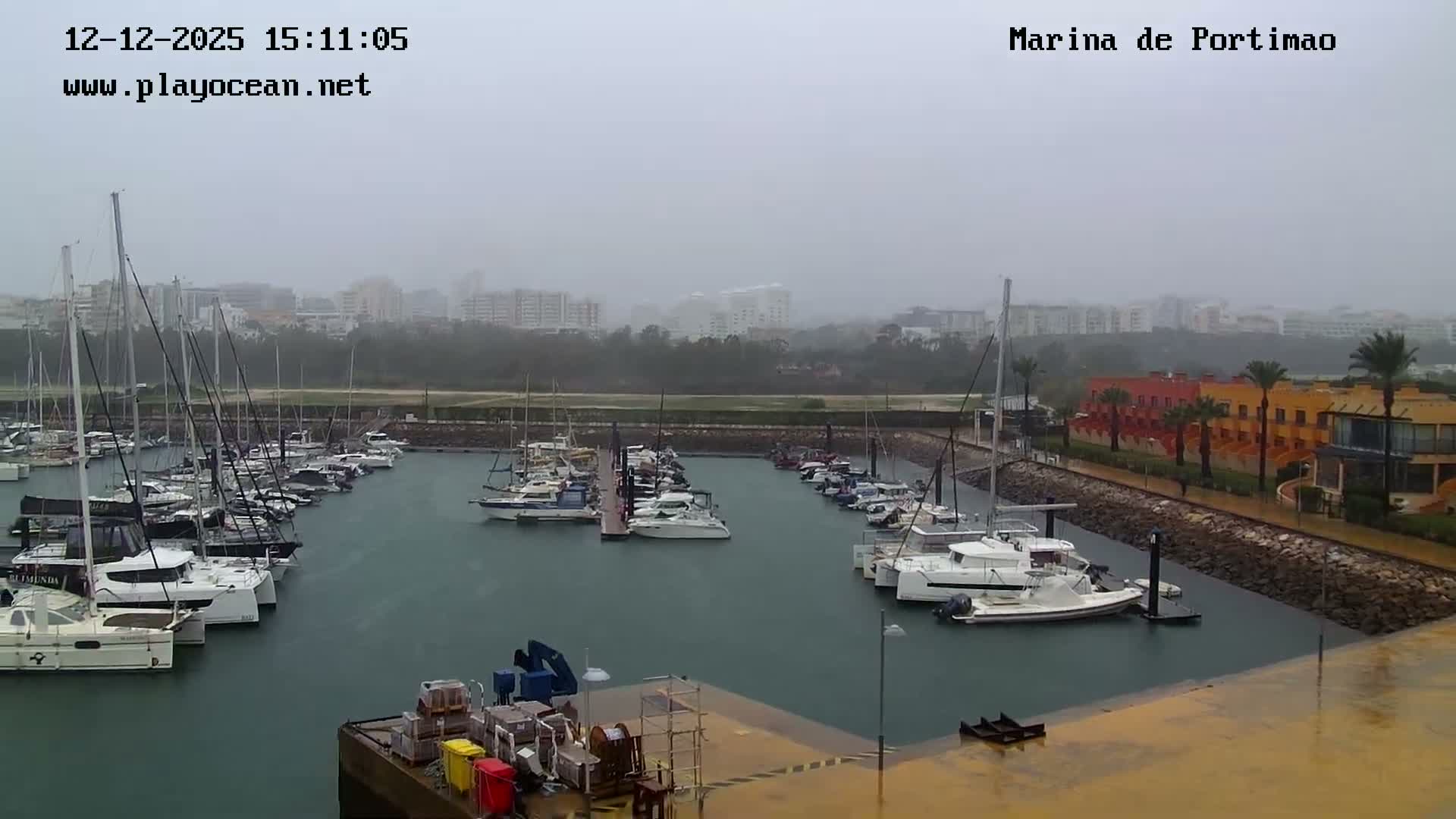 Portiamo City from Marina de Portimão Live Cam - Faro, Algarve, Portugal