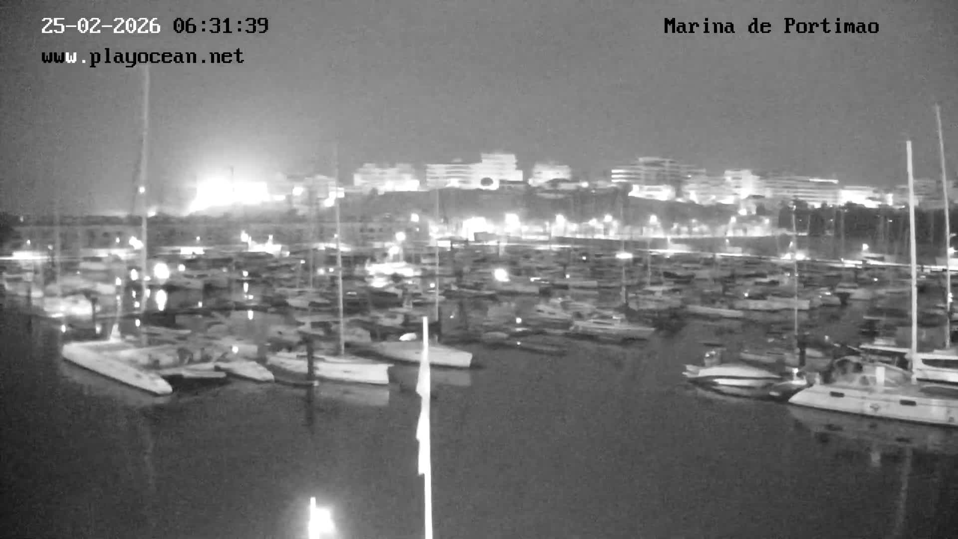 Portiamo City from Marina de Portimão Live Cam - Faro, Algarve, Portugal