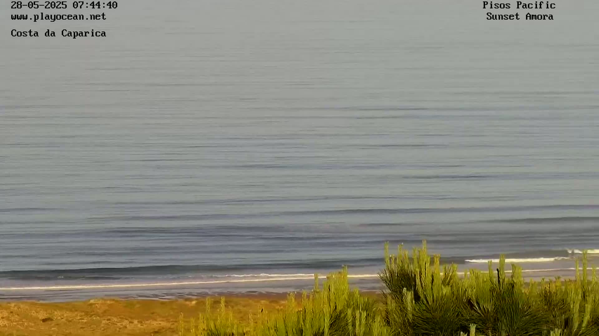 Costa da Caparica Coast Line & Atlantic Ocean Live Cam - Almada, Setubal, Portugal