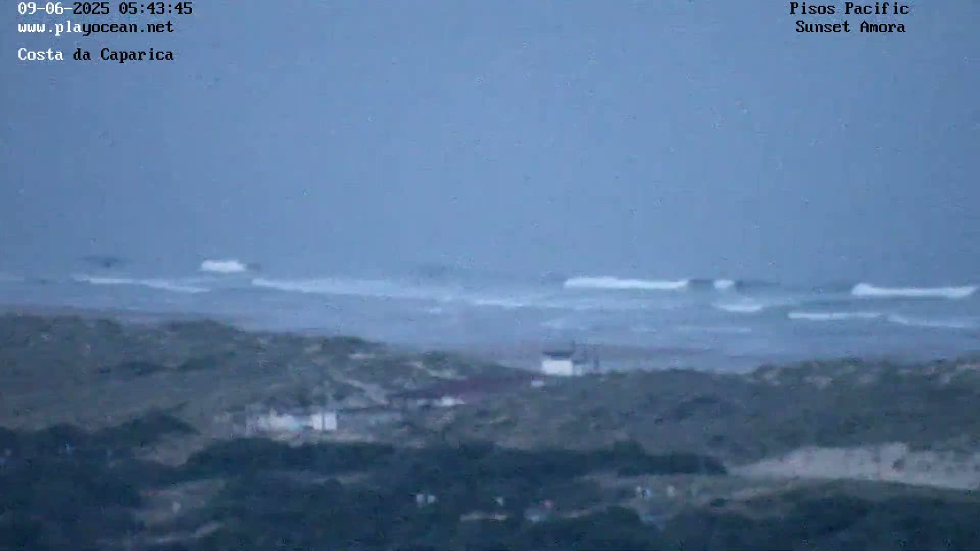 Costa da Caparica Coast Line & Atlantic Ocean Live Cam - Almada, Setubal, Portugal