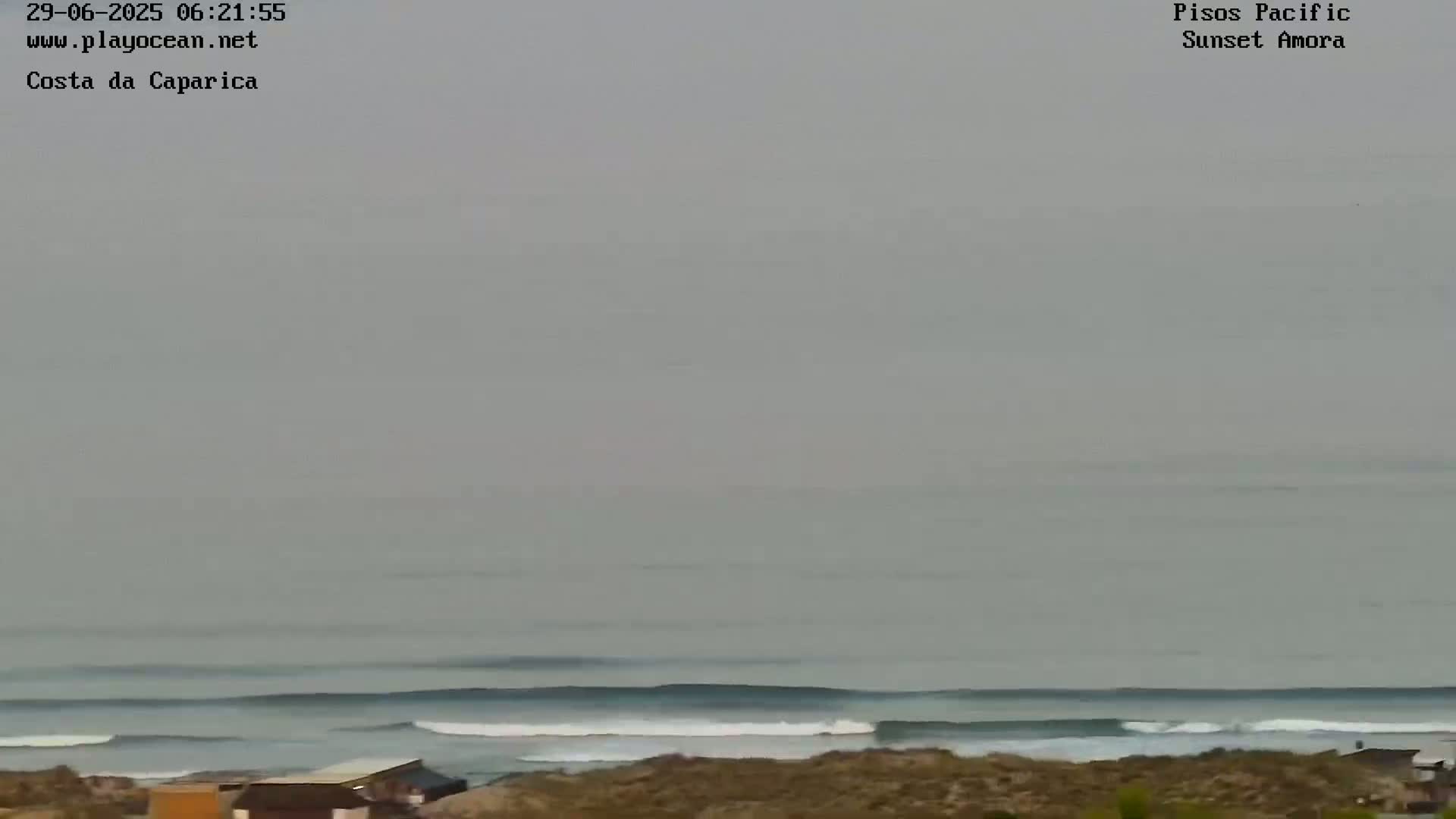 Costa da Caparica Coast Line & Atlantic Ocean Live Cam - Almada, Setubal, Lisbon, Portugal