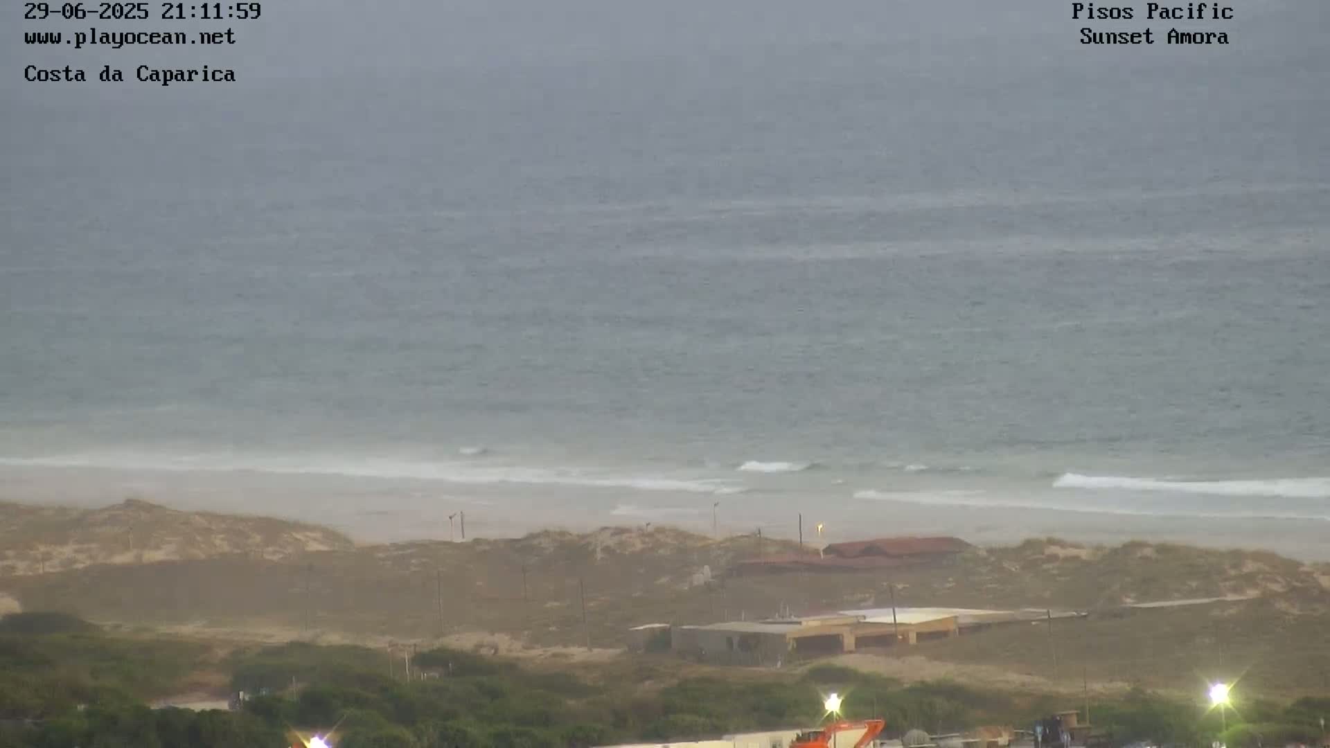Costa da Caparica Coast Line & Atlantic Ocean Live Cam - Almada, Setubal, Lisbon, Portugal