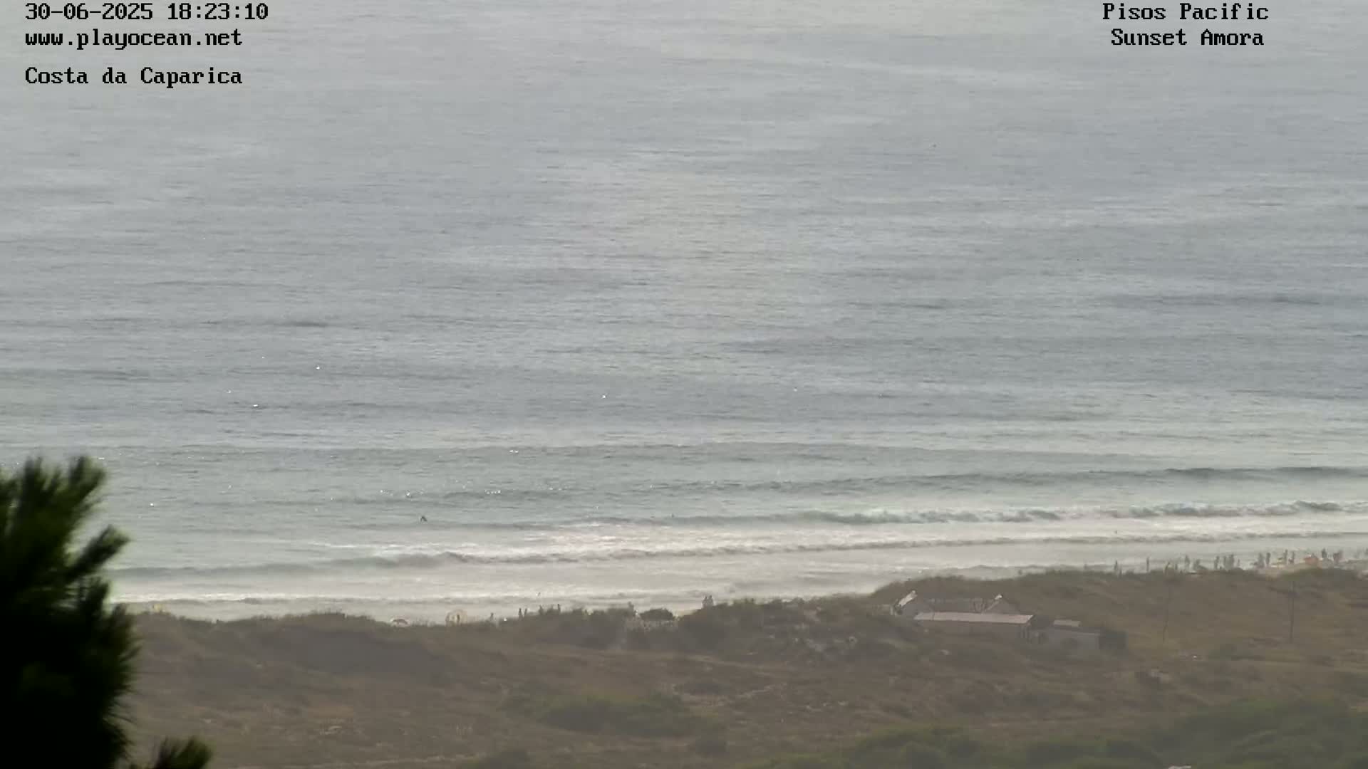 Costa da Caparica Coast Line & Atlantic Ocean Live Cam - Almada, Setubal, Lisbon, Portugal
