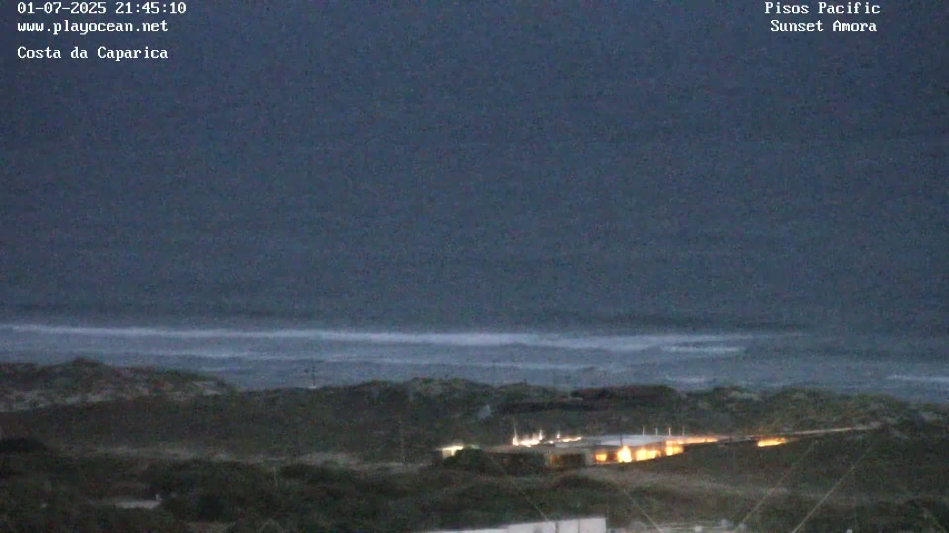 Costa da Caparica Coast Line & Atlantic Ocean Live Cam - Almada, Setubal, Lisbon, Portugal