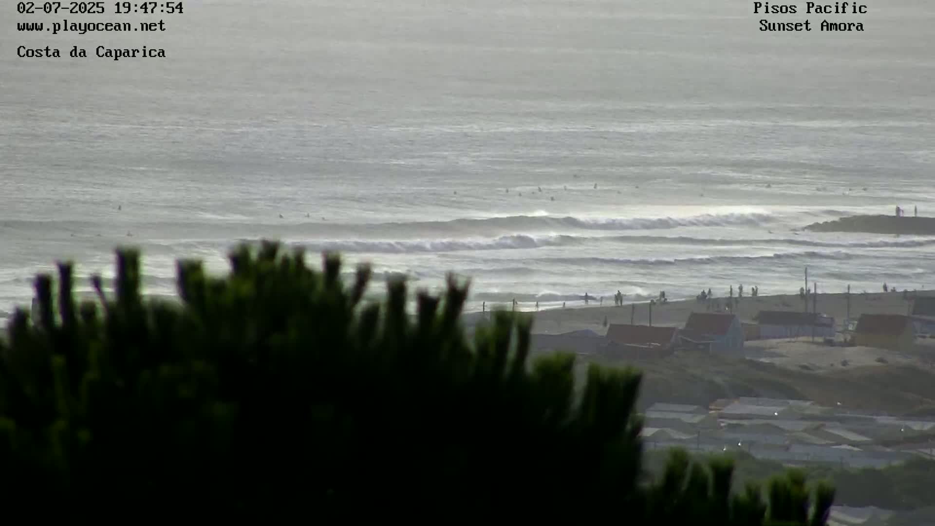 Costa da Caparica Coast Line & Atlantic Ocean Live Cam - Almada, Setubal, Lisbon, Portugal