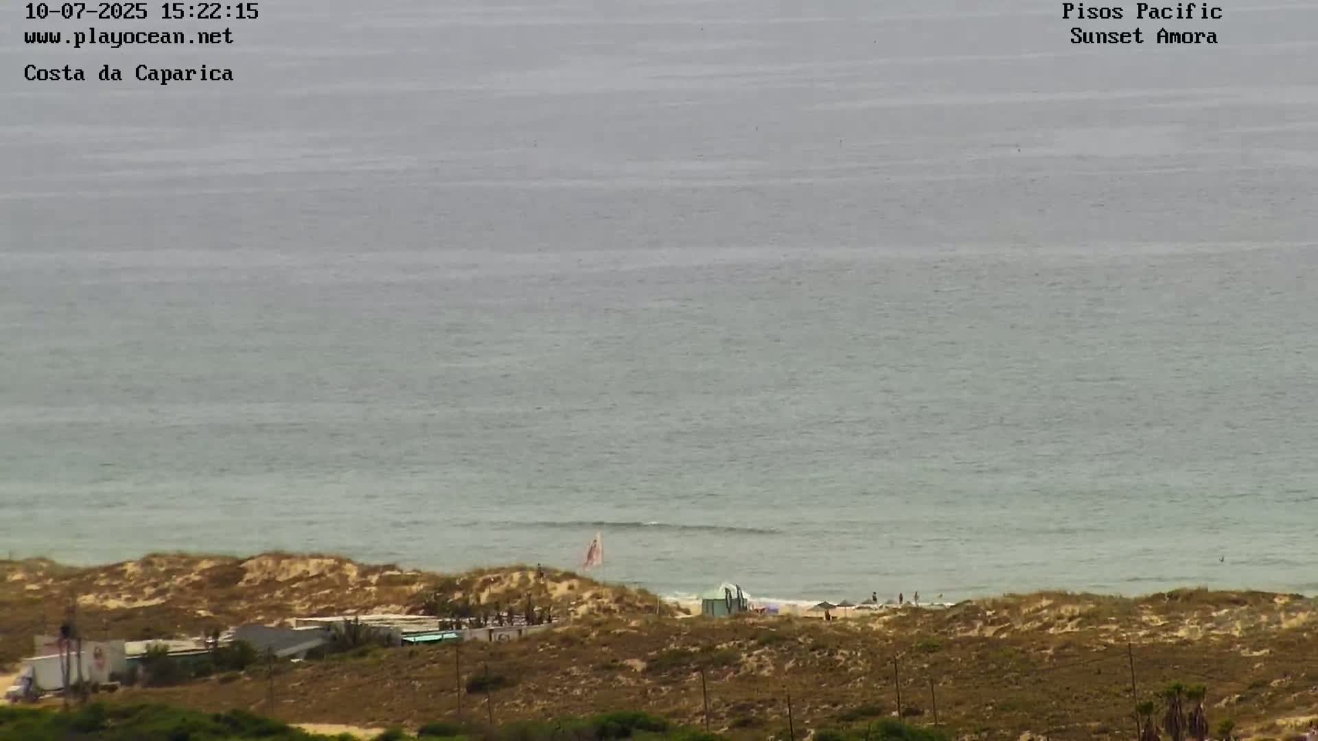Costa da Caparica Coast Line & Atlantic Ocean Live Cam - Almada, Setubal, Lisbon, Portugal
