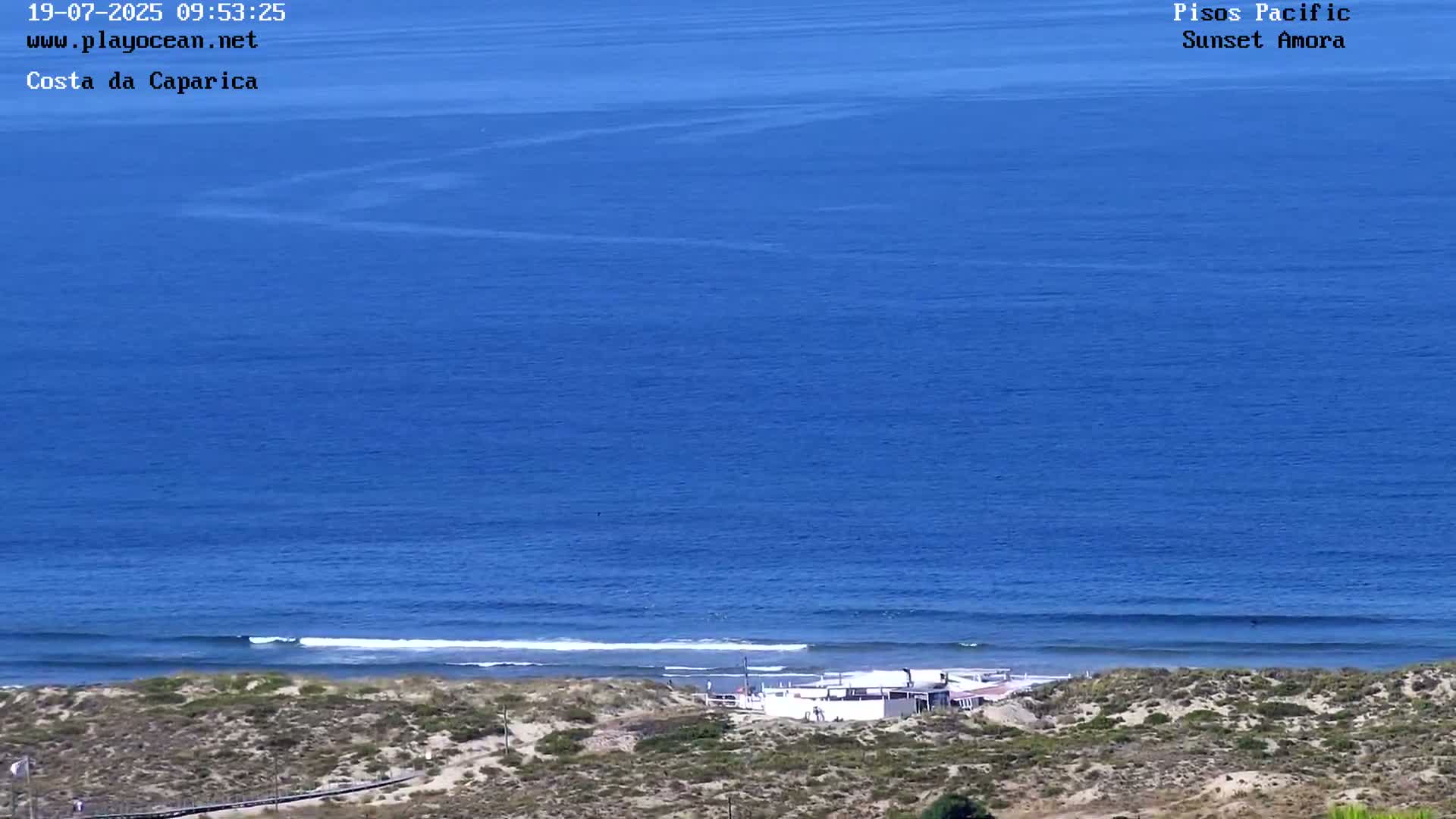 Costa da Caparica Coast Line & Atlantic Ocean Live Cam - Almada, Setubal, Lisbon, Portugal