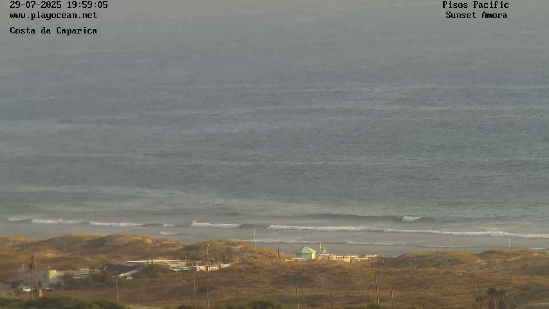 Costa da Caparica Coast Line & Atlantic Ocean Live Cam - Almada, Setubal, Lisbon, Portugal