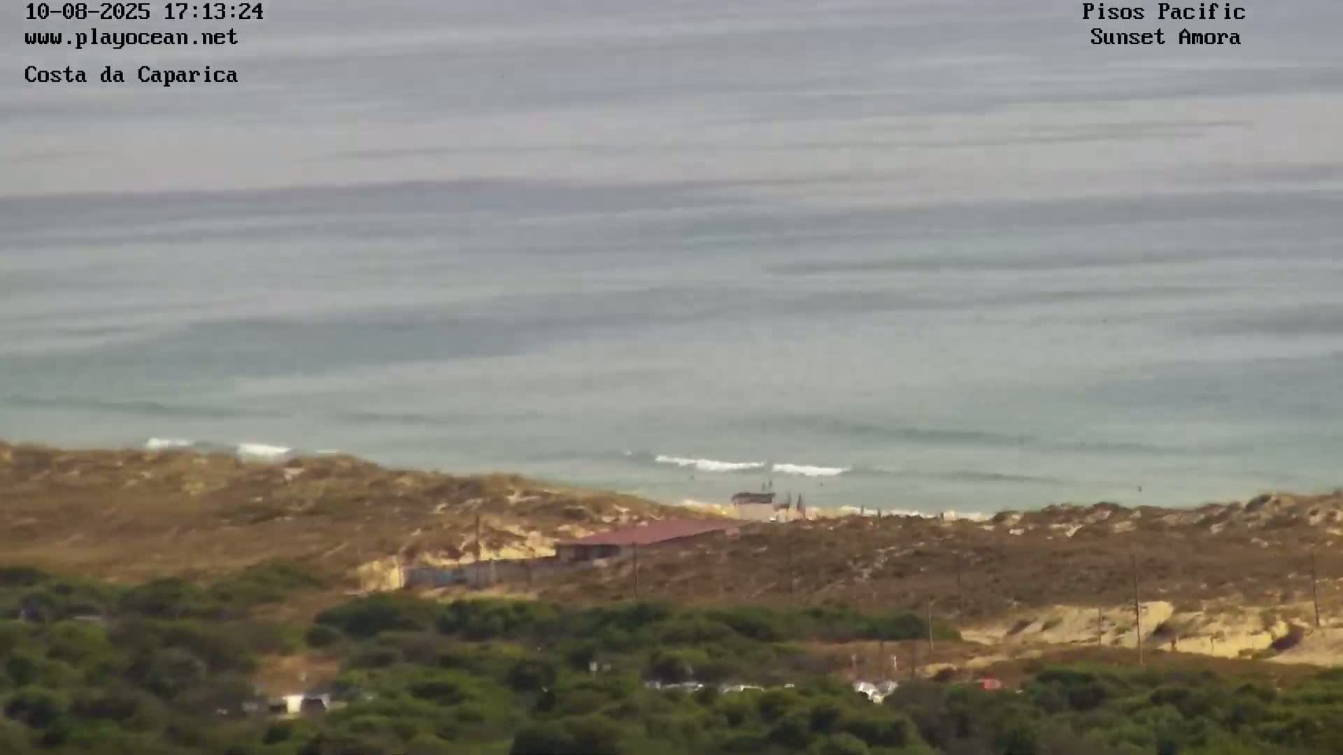 Costa da Caparica Coast Line & Atlantic Ocean Live Cam - Almada, Setubal, Lisbon, Portugal