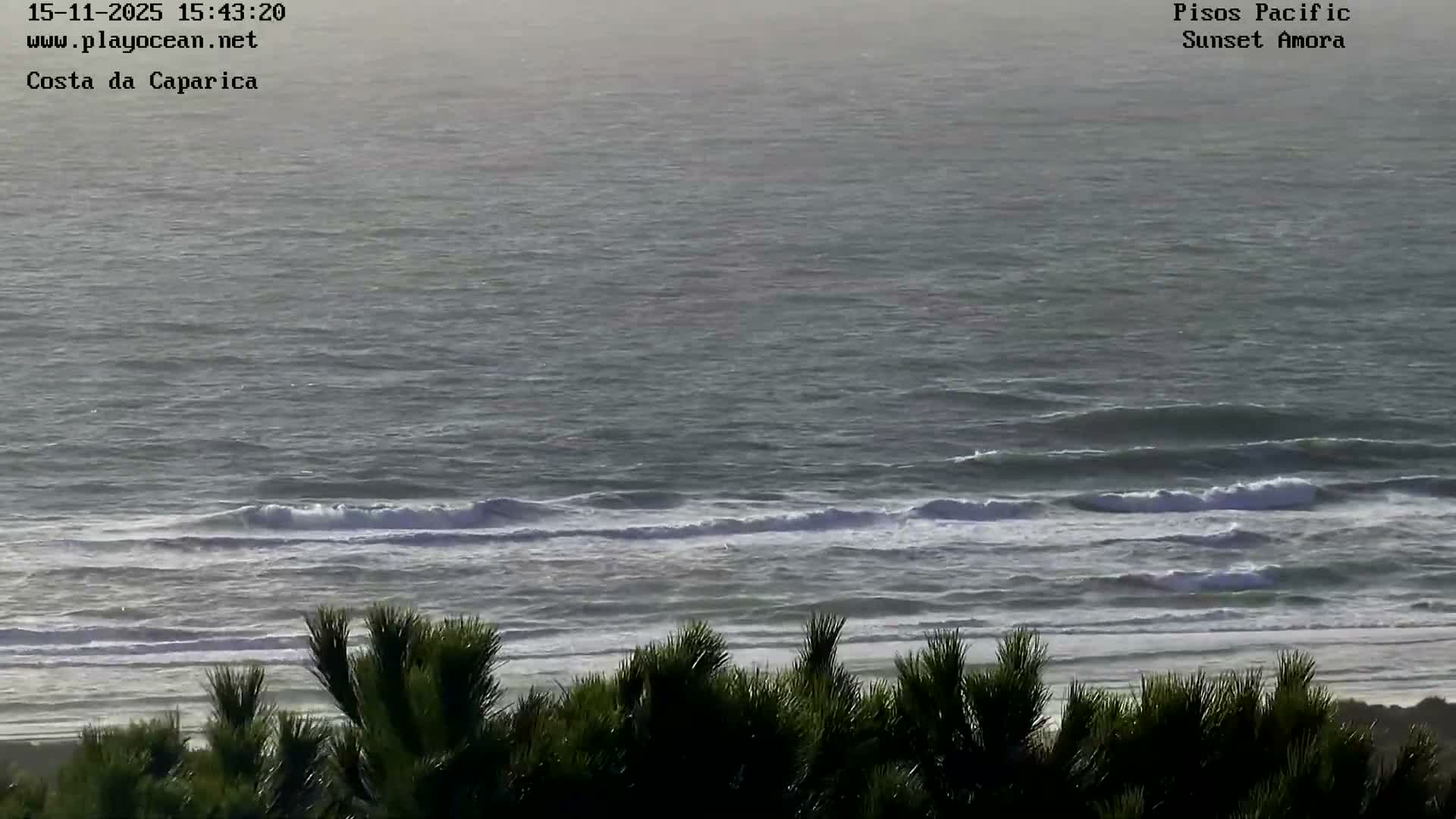 Costa da Caparica Coast Line & Atlantic Ocean Live Cam - Almada, Setubal, Lisbon, Portugal