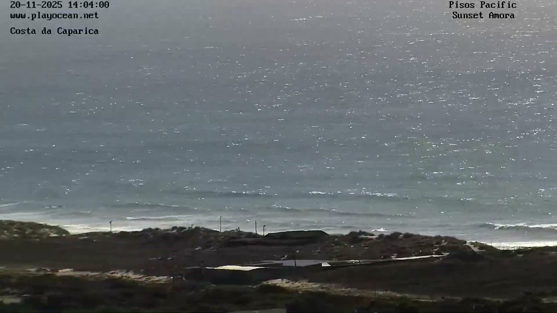 Costa da Caparica Coast Line & Atlantic Ocean Live Cam - Almada, Setubal, Lisbon, Portugal