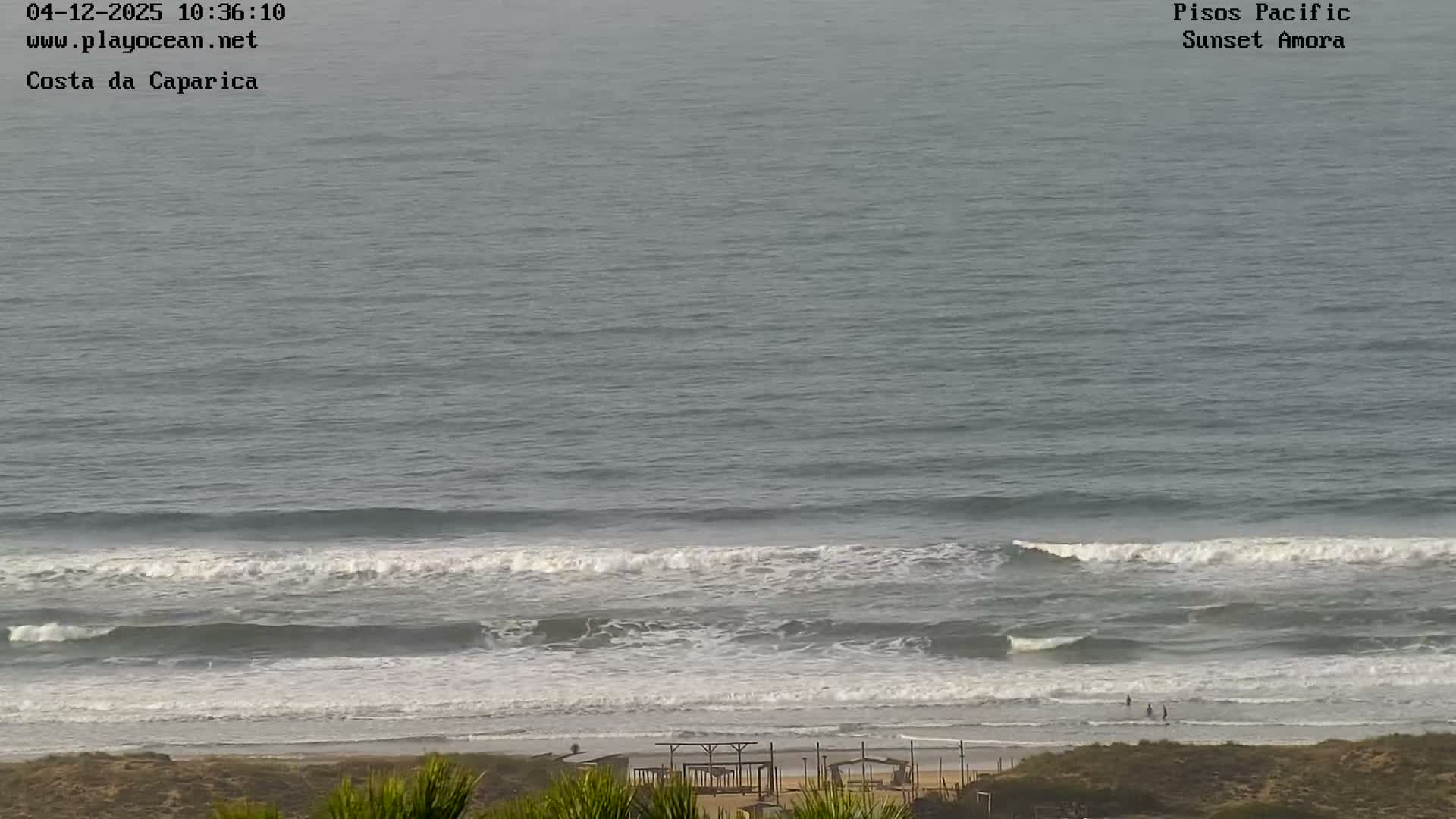 Costa da Caparica Coast Line & Atlantic Ocean Live Cam - Almada, Setubal, Lisbon, Portugal