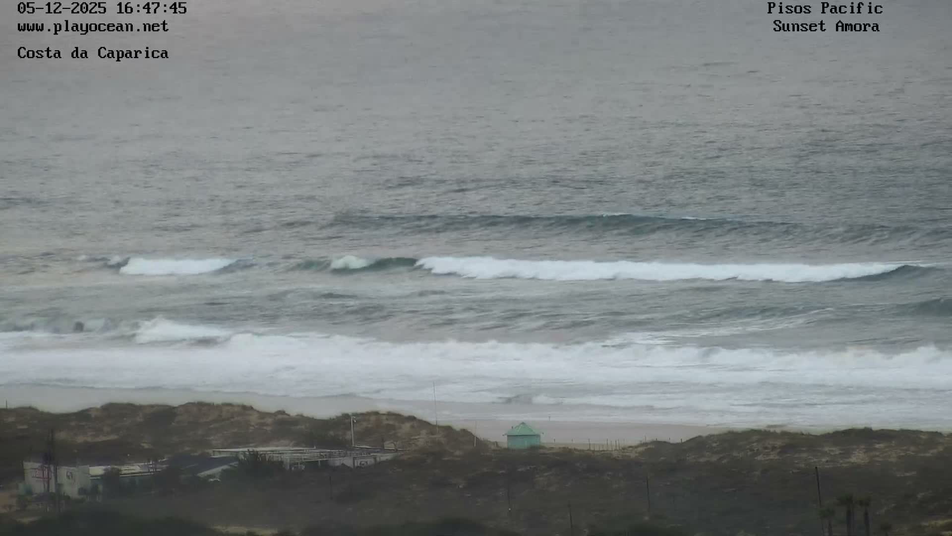 Costa da Caparica Coast Line & Atlantic Ocean Live Cam - Almada, Setubal, Lisbon, Portugal