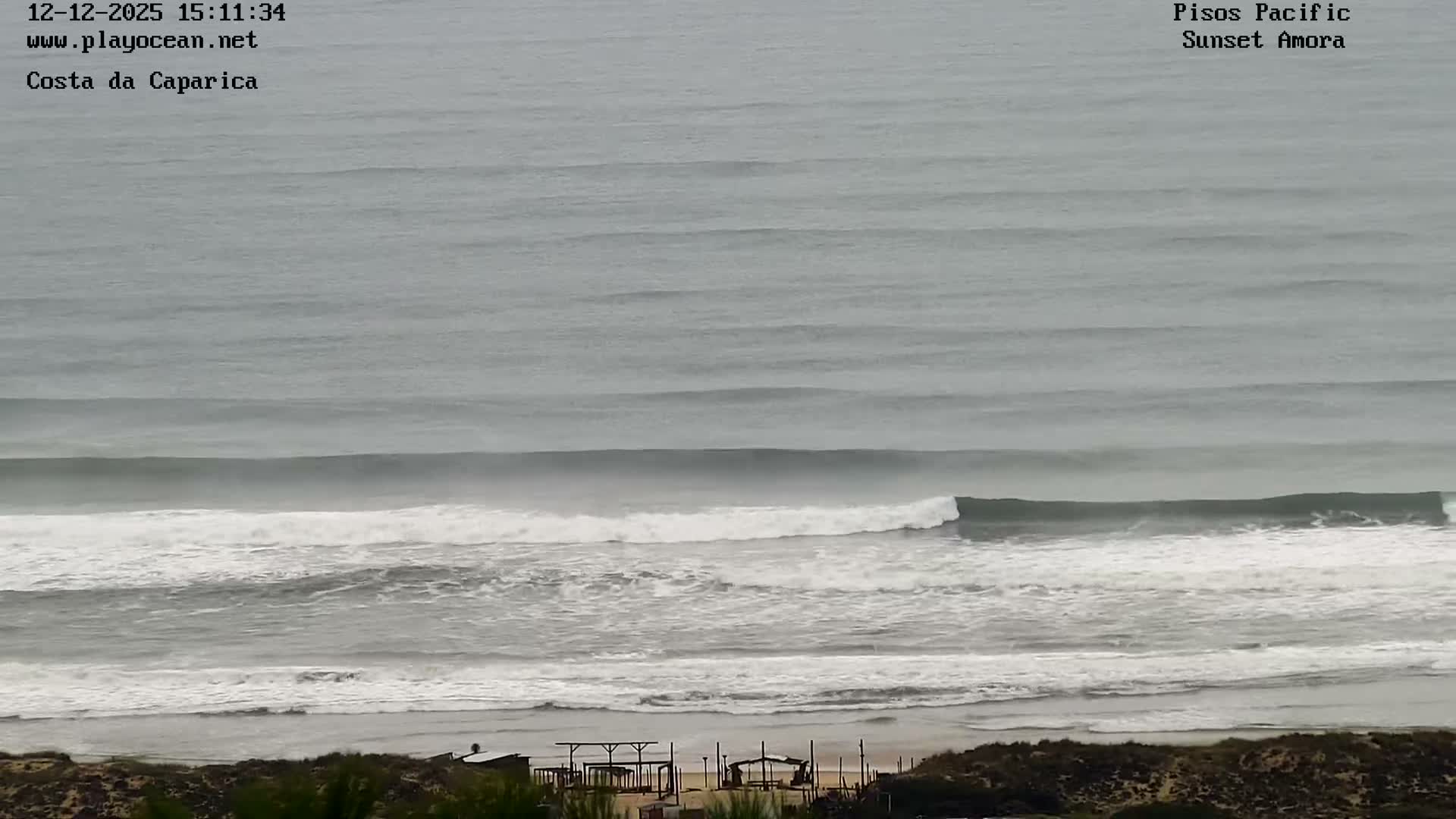 Costa da Caparica Coast Line & Atlantic Ocean Live Cam - Almada, Setubal, Lisbon, Portugal