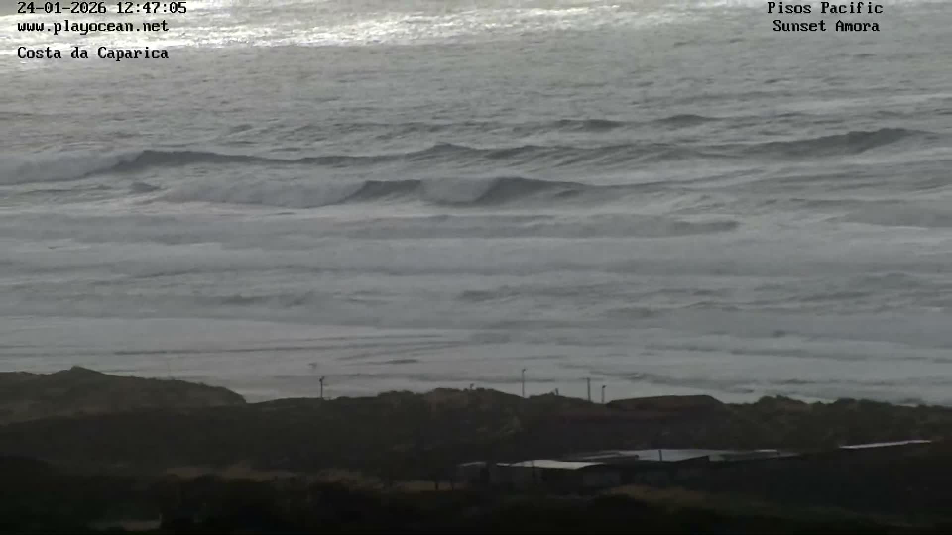 Costa da Caparica Coast Line & Atlantic Ocean Live Cam - Almada, Setubal, Lisbon, Portugal